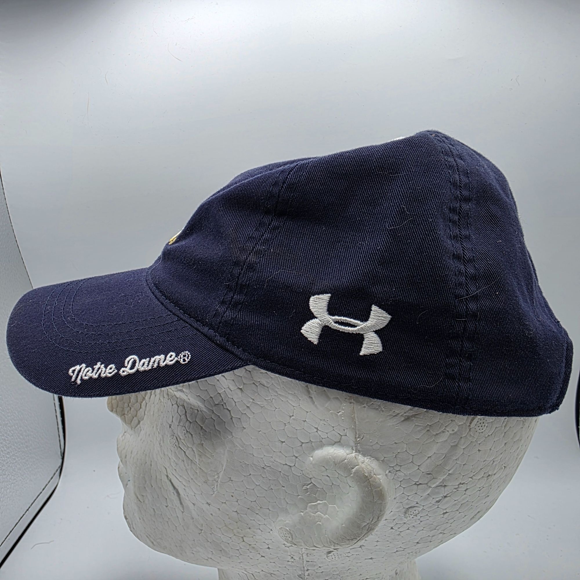 Under Armour Under Armour Womens Blue Notre Dame Adjustable Hat Cap Sport Size ONE SIZE - 2 Thumbnail