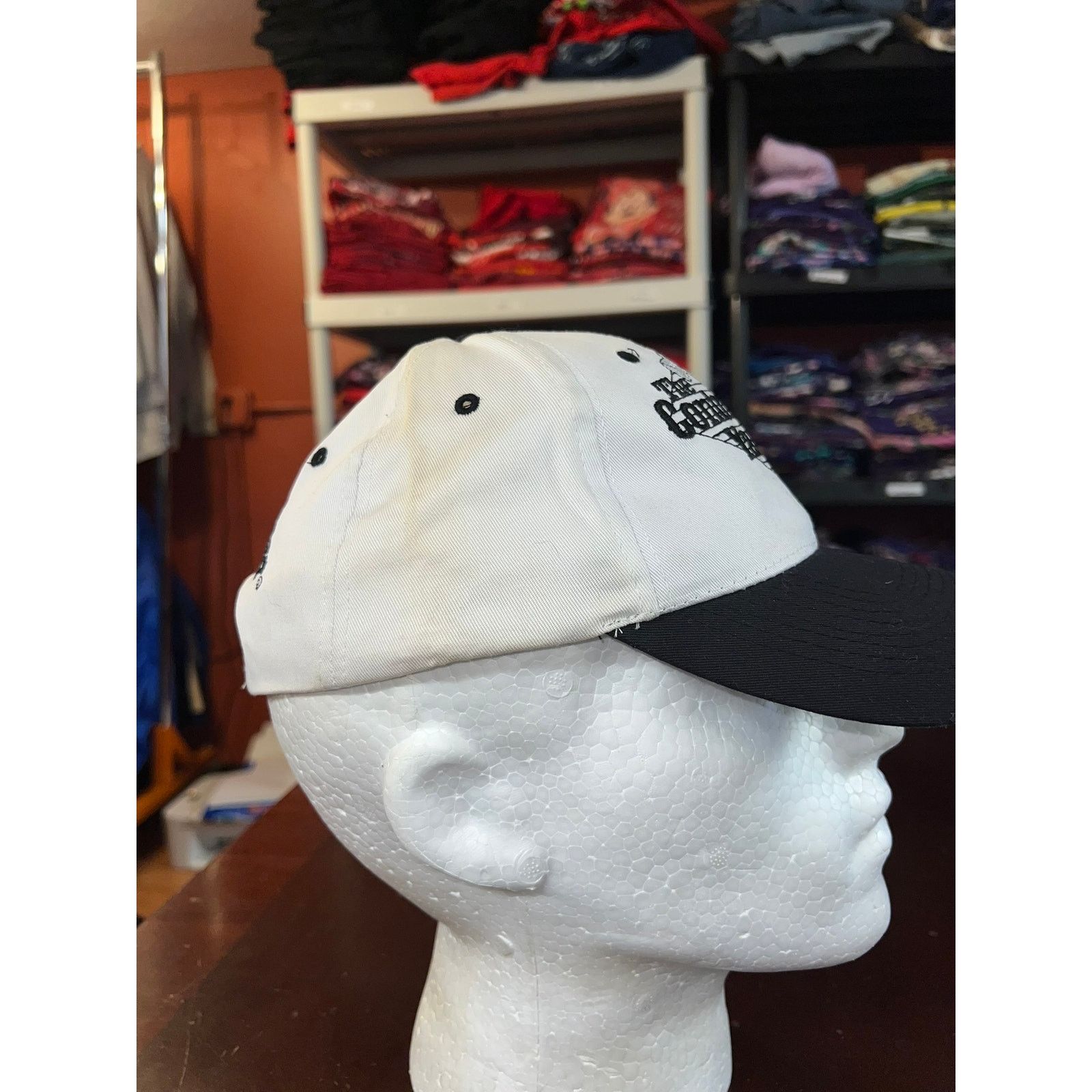 Vintage The Contractor Yard Hat Snapback White graphic Headwear Cap Size ONE SIZE - 6 Thumbnail