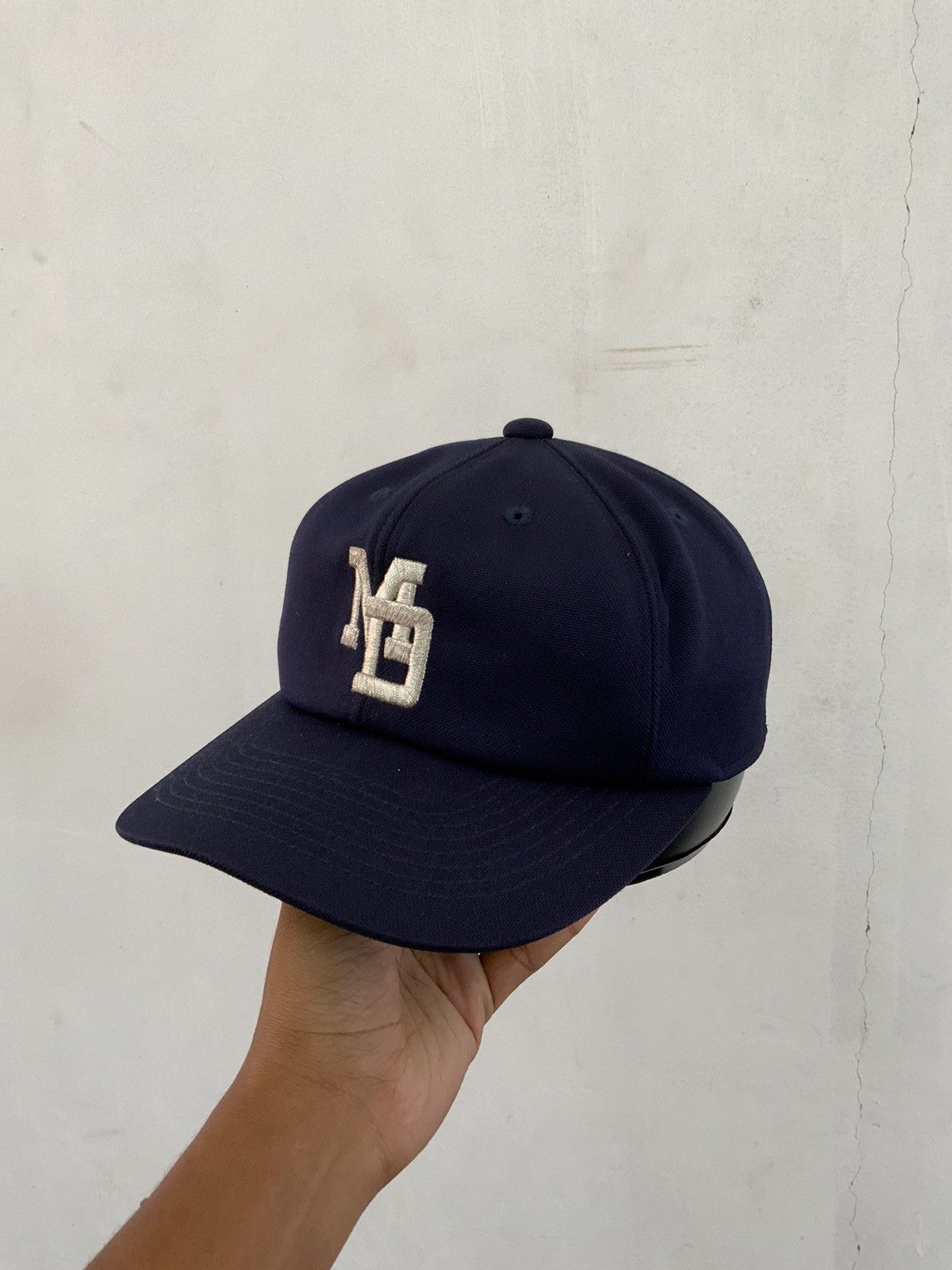 Descente Vintage Descente MY3 Indigo Japan Made Fitted Hat Size ONE SIZE - 1 Thumbnail