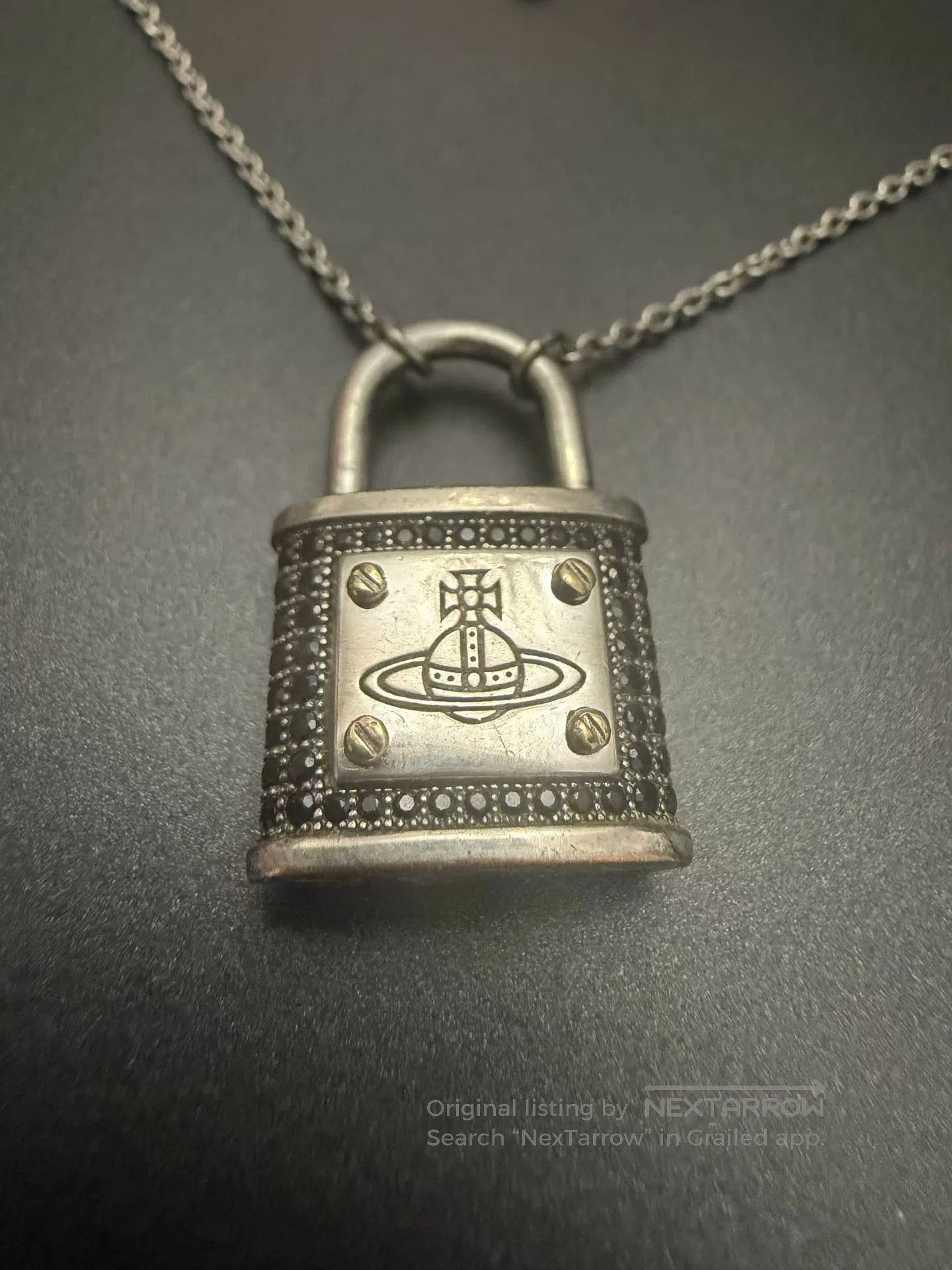 Vivienne Westwood Vivienne Westwood Saturn Lock Necklace. Size ONE SIZE - 2 Thumbnail