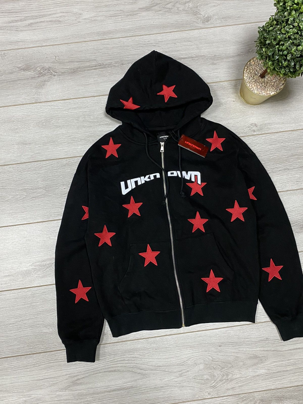Unknown London Unknown London ⭐️ stars zip hoodie all over Size US S / EU 44-46 / 1 - 2 Thumbnail