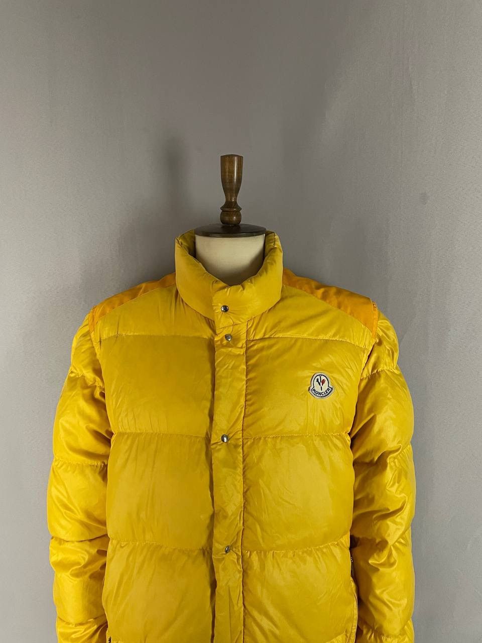 Moncler Moncler Down Jacket Grenoble Yellow Vintage 1990s Size US XL / EU 56 / 4 - 2 Thumbnail