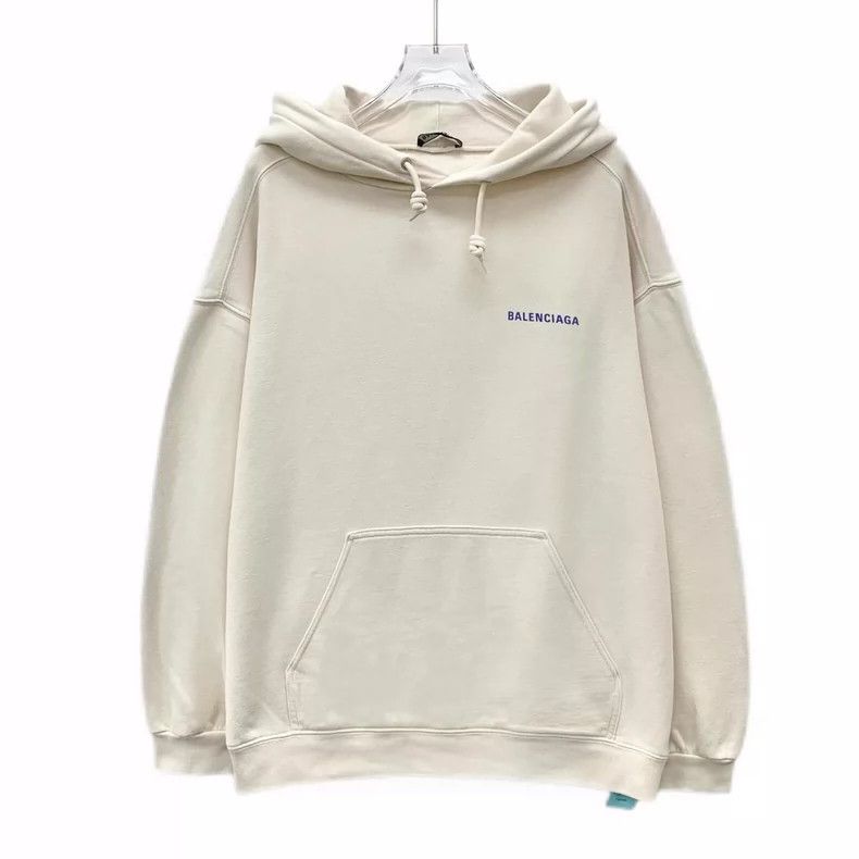 Balenciaga Balenciaga Off-white logo monogram hooded long-sleeved swe Size US M / EU 48-50 / 2 - 1 Thumbnail