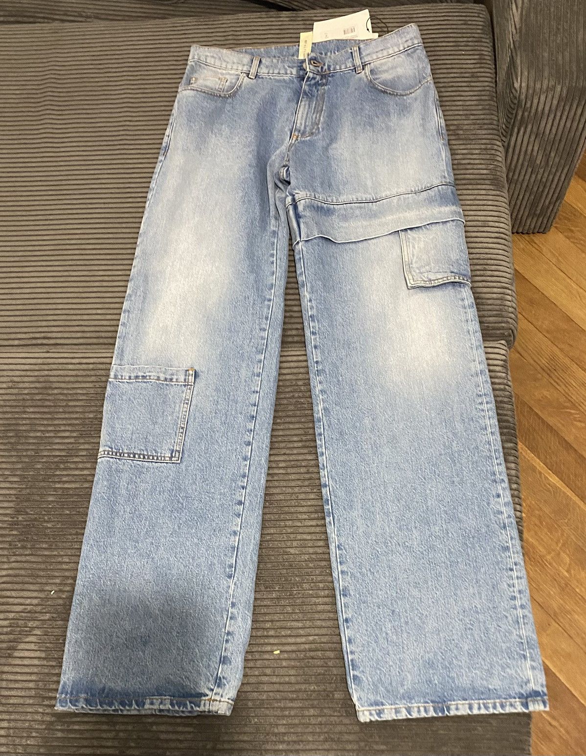 1017 ALYX 9SM Oversized denim cargo pants 1017 ALYX 9SM Size US 32 / EU 48 - 1 Thumbnail