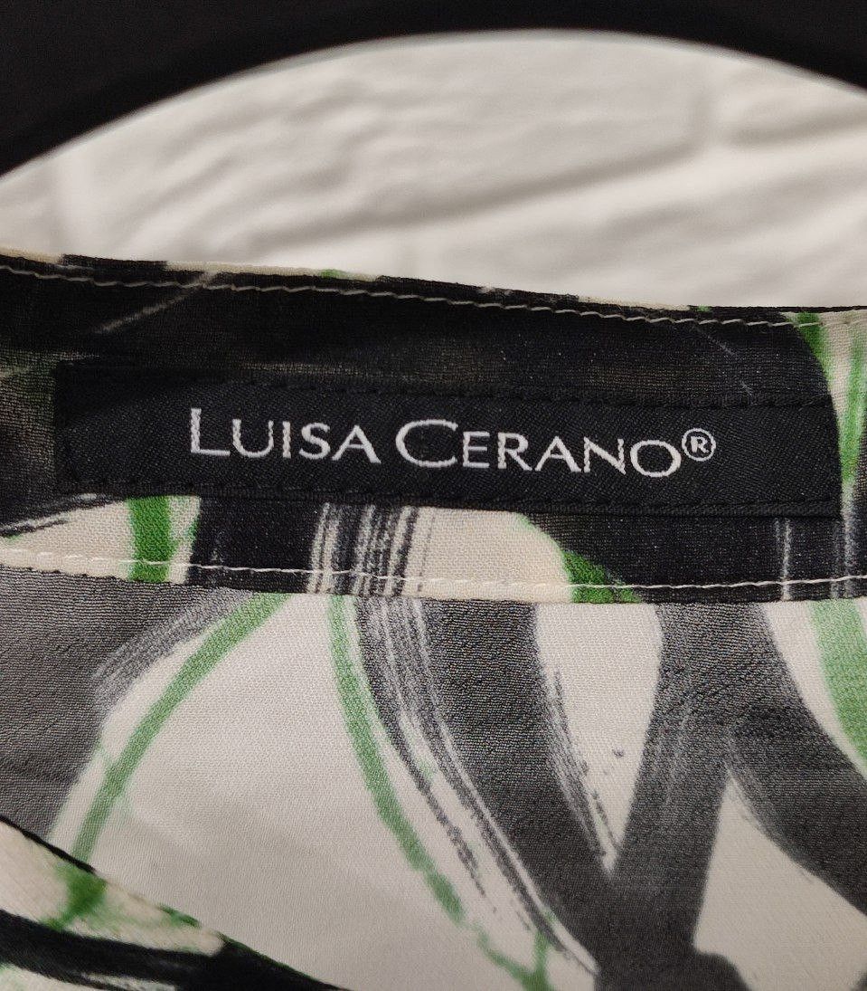 Luisa Cerano Luisa Cerano Abstract Swirl Print Blouse Ivory/black Size XL / US 12-14 / IT 48-50 - 7 Thumbnail
