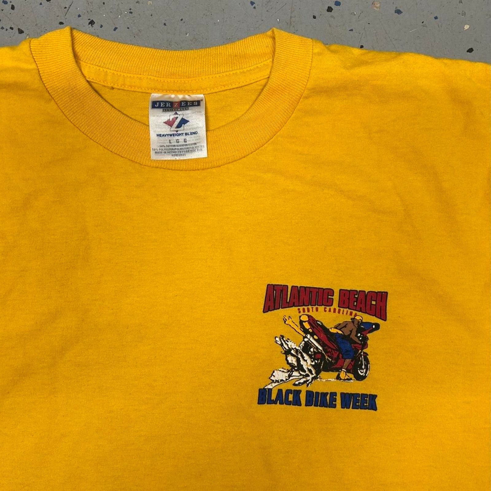 Jerzees VTG/Y2K 2001 Black Bike Week t-shirt Size US L / EU 52-54 / 3 - 4 Thumbnail