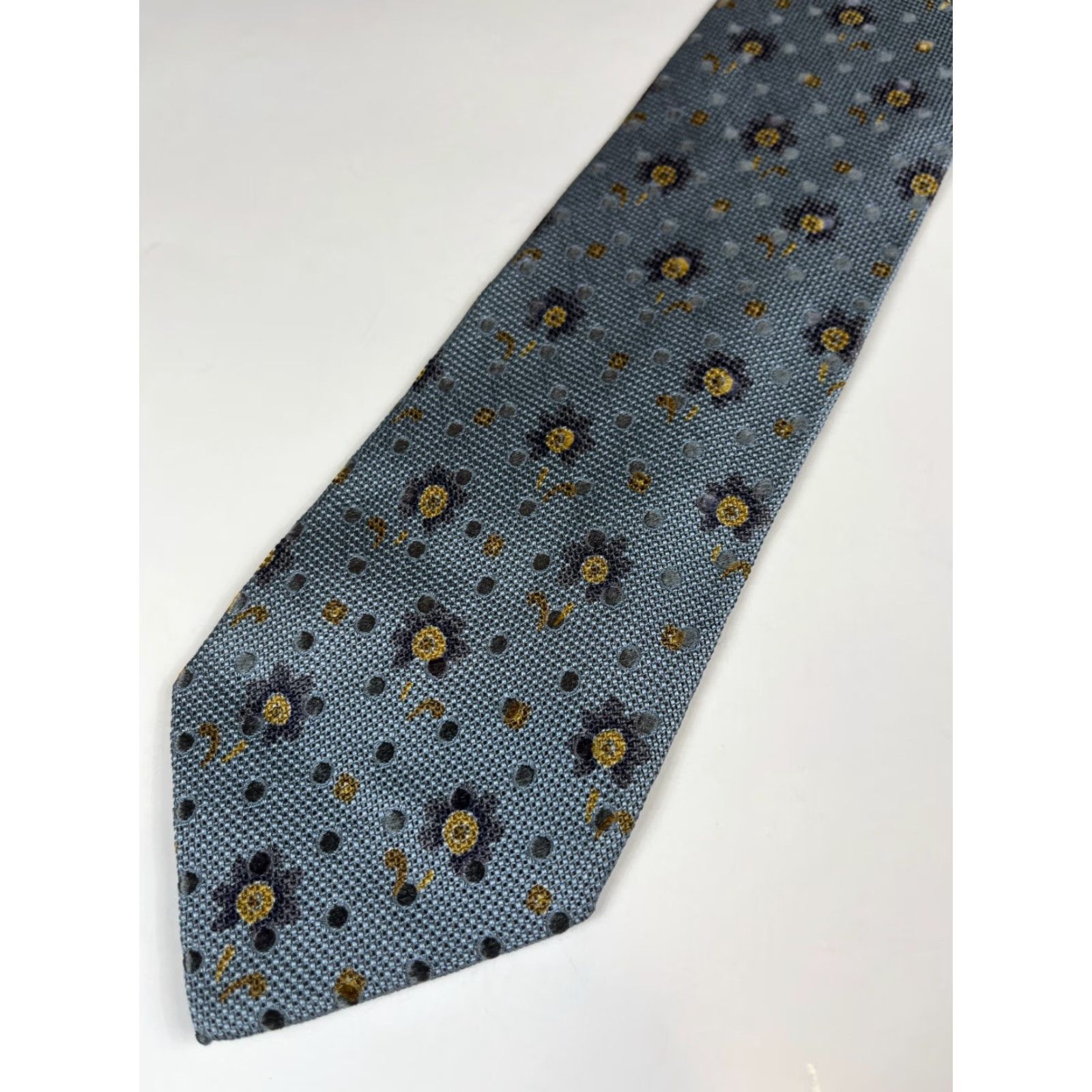 Ermenegildo Zegna Ermenegildo Zegna Silk Tie Men Floral Woven Multicolor Made in Italy Size ONE SIZE - 4 Thumbnail