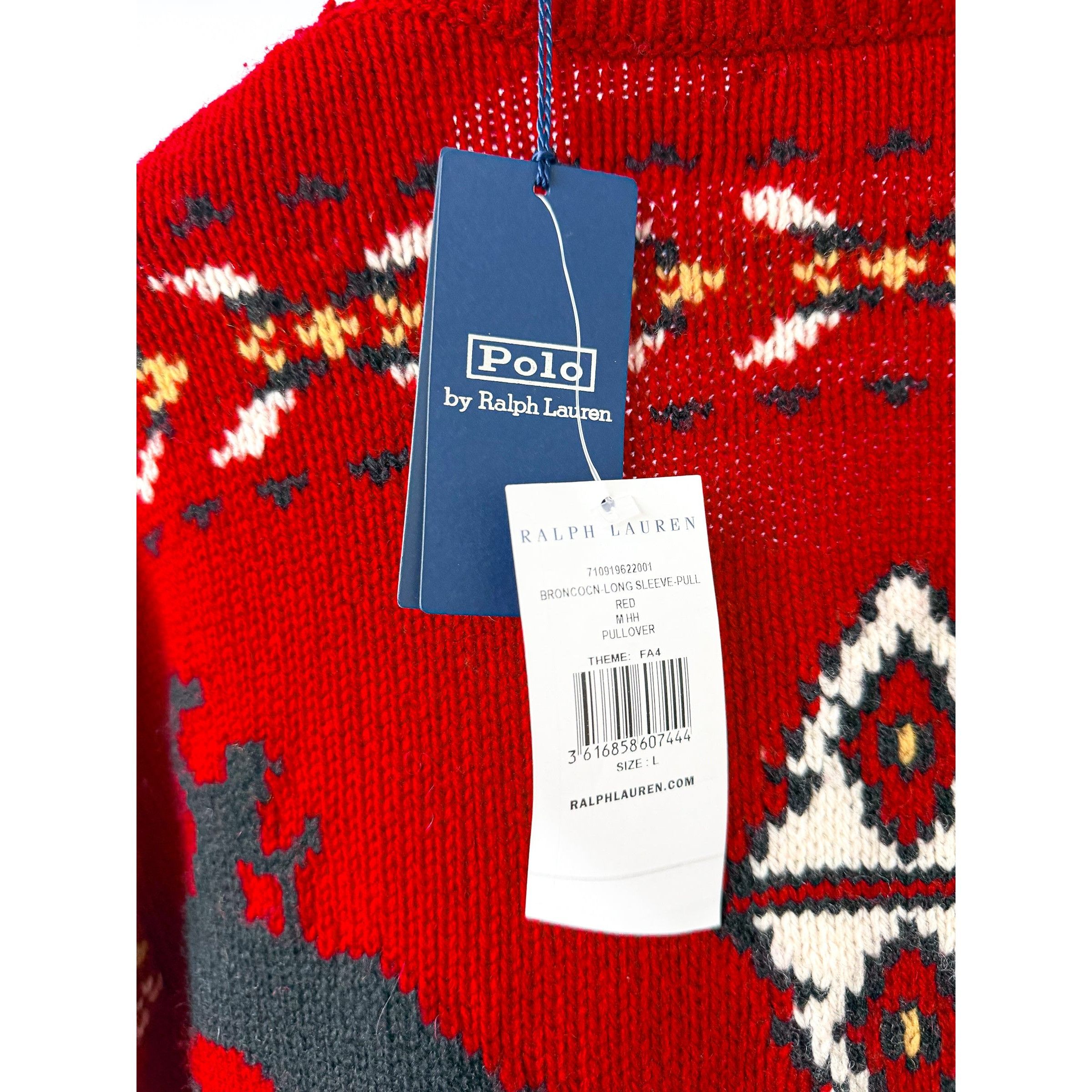 Polo Ralph Lauren Ralph Lauren Polo Wool Blend Chunky Knit Western Fair Isle S Size US L / EU 52-54 / 3 - 7 Thumbnail