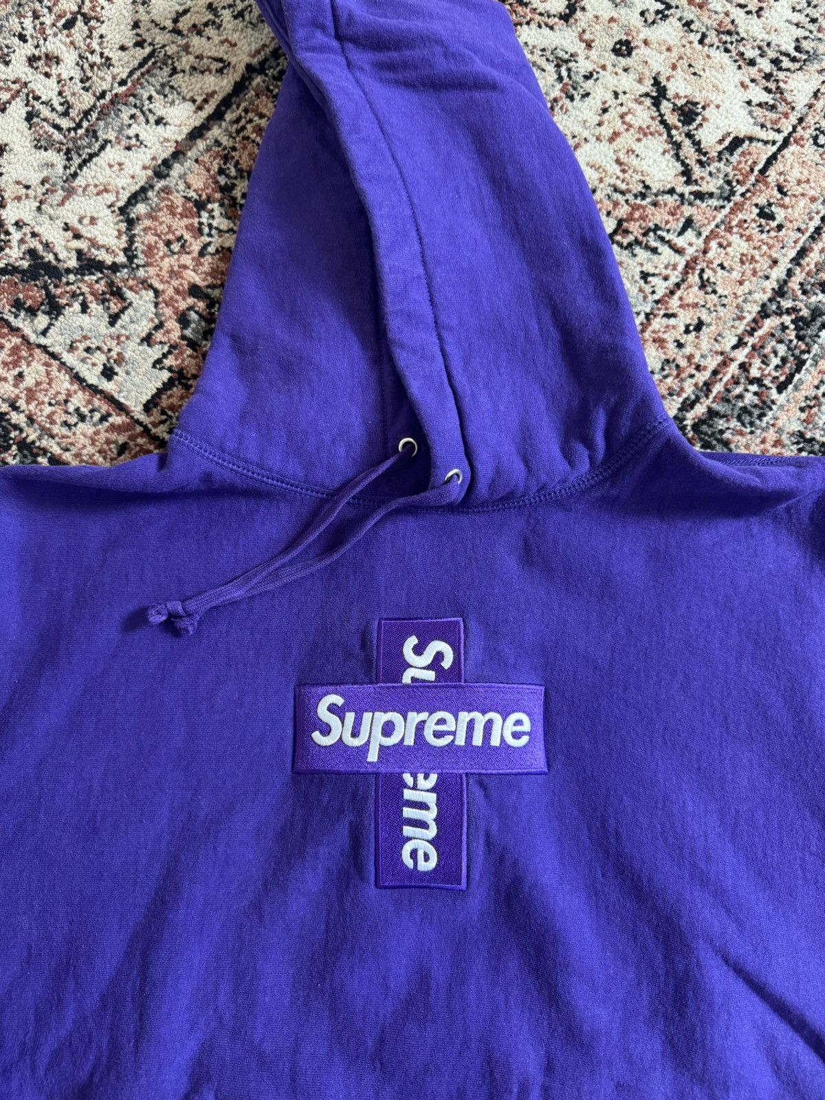 Supreme Supreme Cross Box Logo Hooded Sweatshirt Size US M / EU 48-50 / 2 - 2 Thumbnail