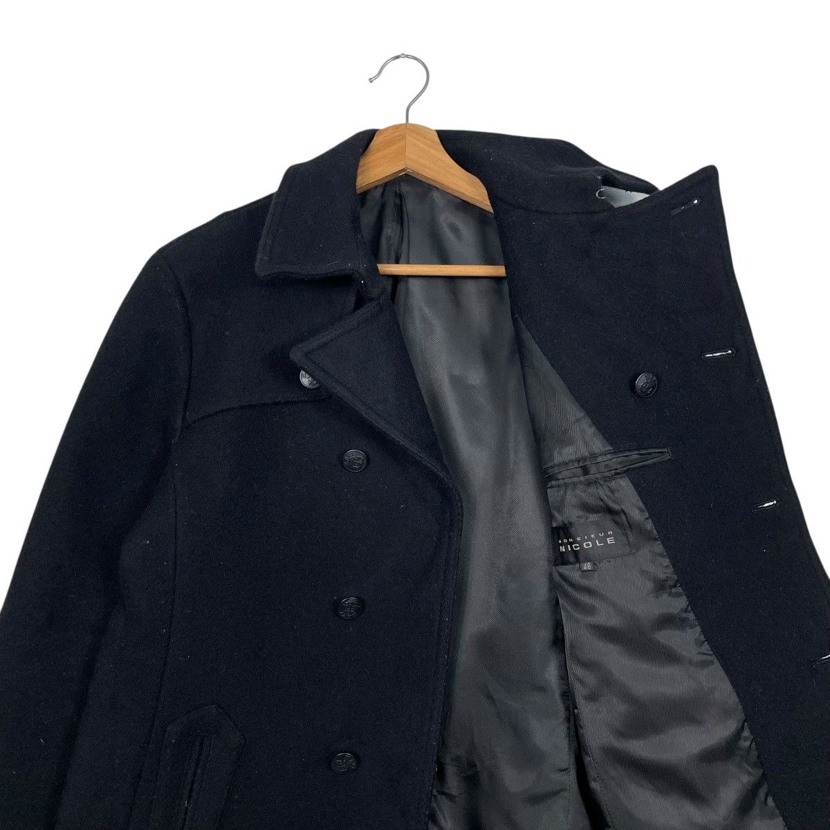Nicole Club Nicole Monsieur Wool Black Jacket Size US S / EU 44-46 / 1 - 10 Thumbnail