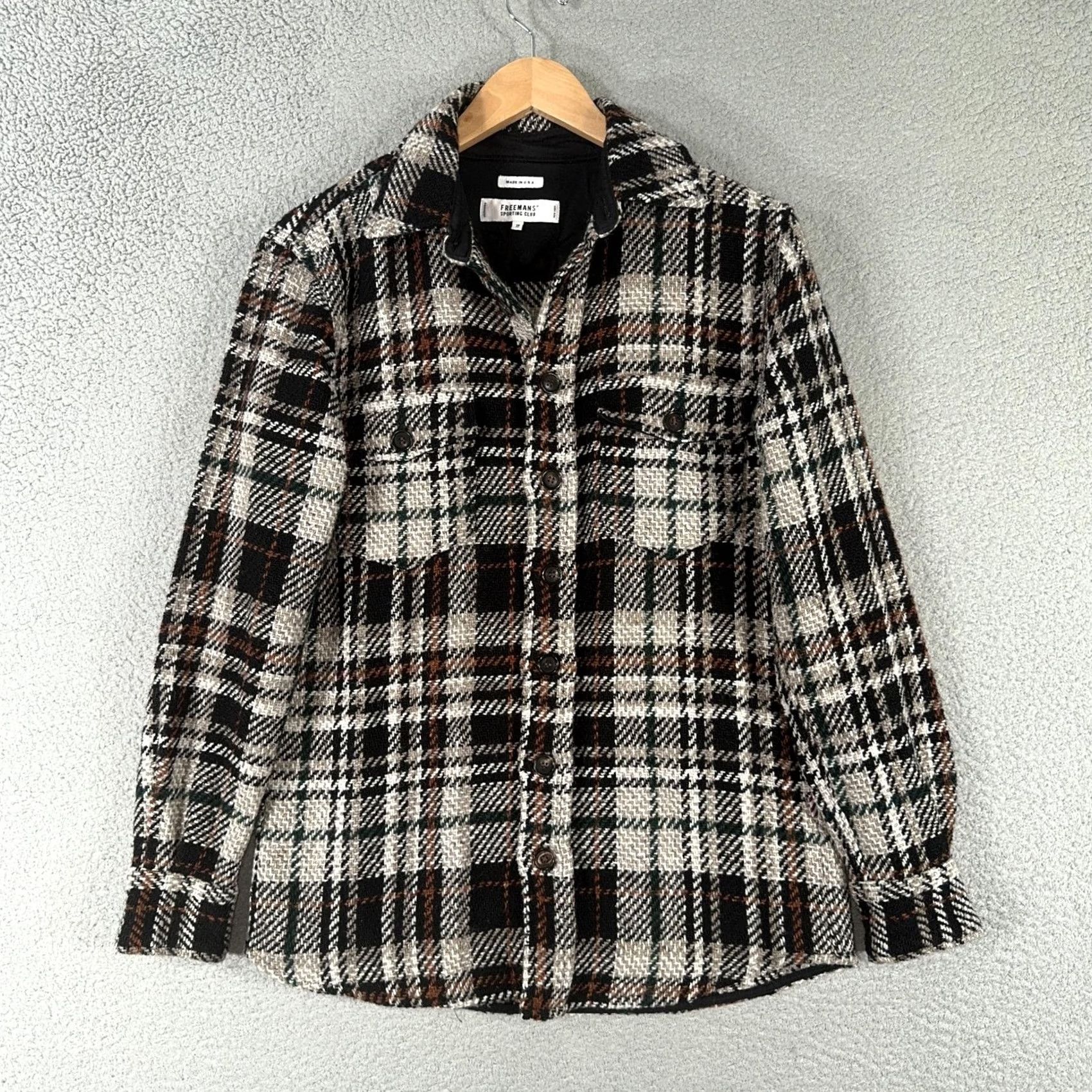 Vintage VINTAGE Freemans Sporting Club Shirt Jacket Mens XS Plaid Wool Blend USA FSC Shacket Size US XS / EU 42 / 0 - 2 Thumbnail