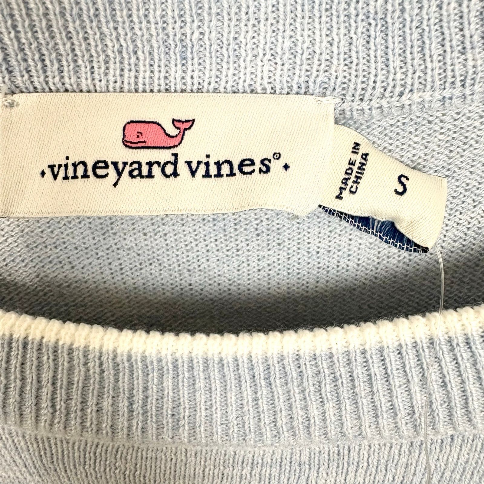 Vineyard Vines Vineyard Vines Palm Tree Intarsia Sweater Jake Blue Heather Size S / US 4 / IT 40 - 3 Thumbnail