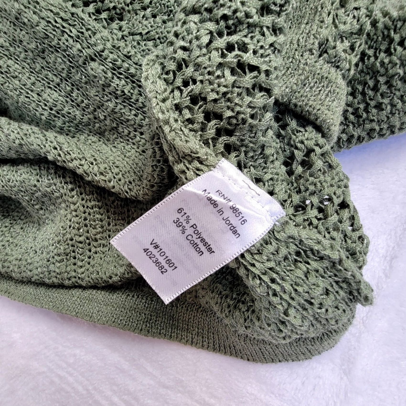 Coldwater Creek Coldwater Creek Women Open Front Cardigan Sweater Small Green Knit Textured Raglan Sleeve Long Sleeve Casual Vintage: No Size S / US 4 / IT 40 - 4 Thumbnail