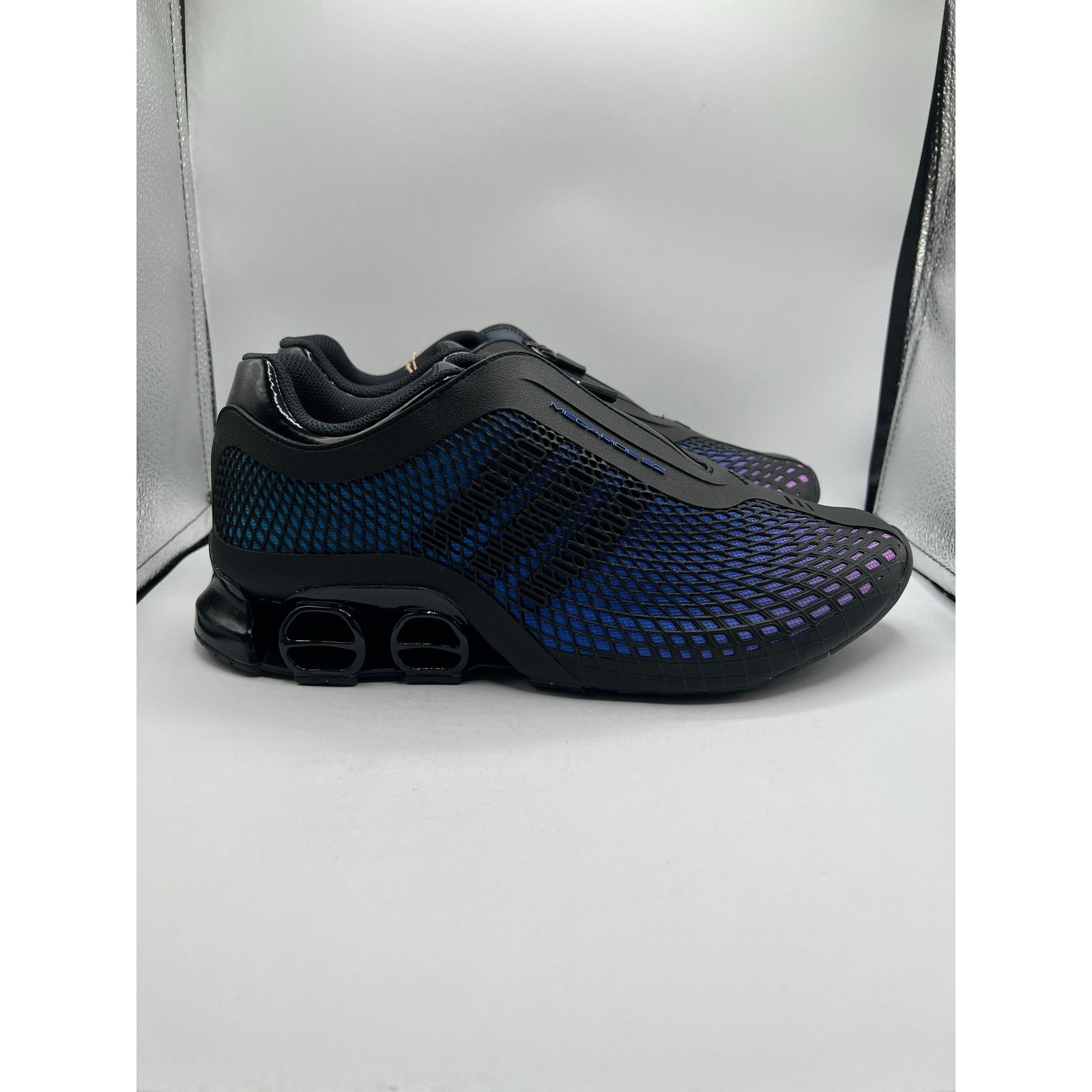 Adidas Adidas Megaride S2 “Black Hi-Res Blue Purple” size 9.5 mens Size US 9.5 / EU 42-43 - 3 Thumbnail
