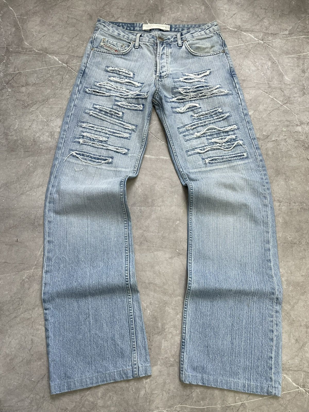 Diesel Diesel distressed jeans pants flared y2k archive hype Size US 32 / EU 48 - 1 Thumbnail