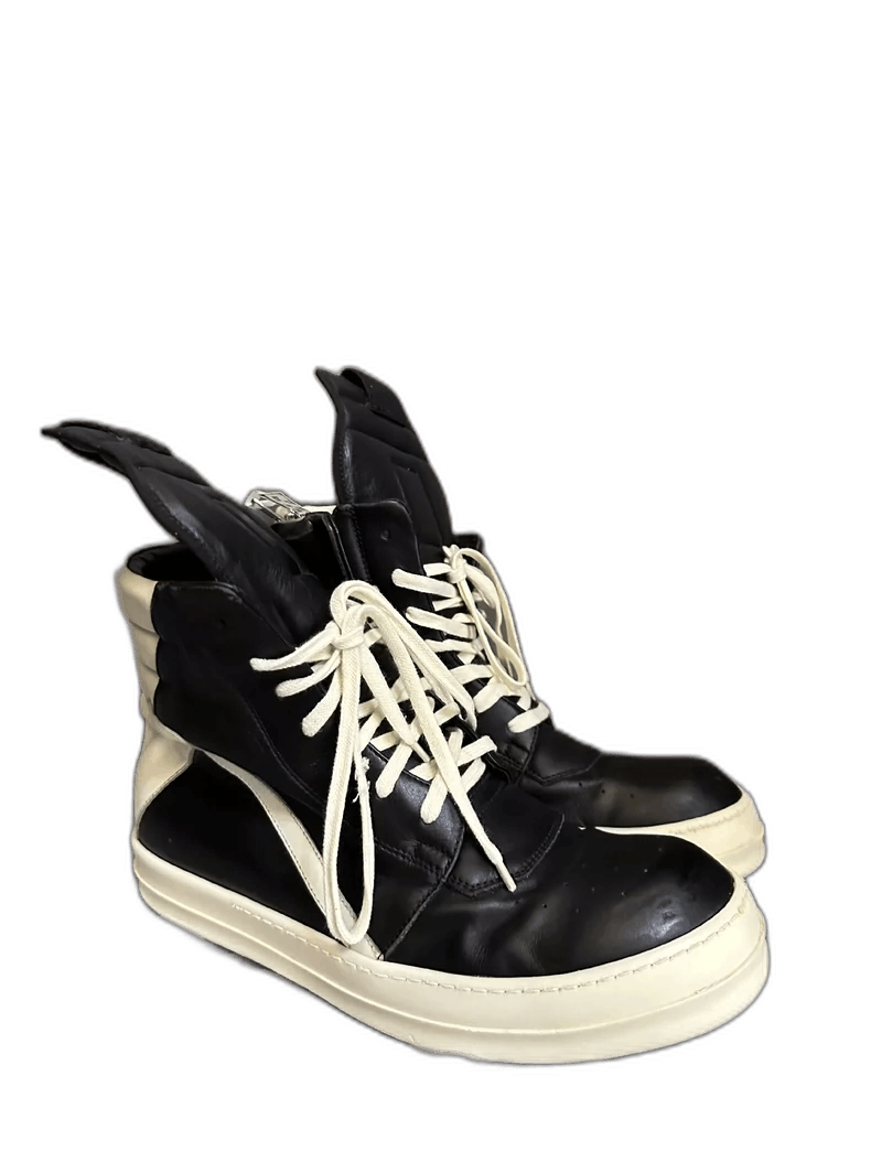 Rick Owens Leather Shoes Size 42 in Black, Men's