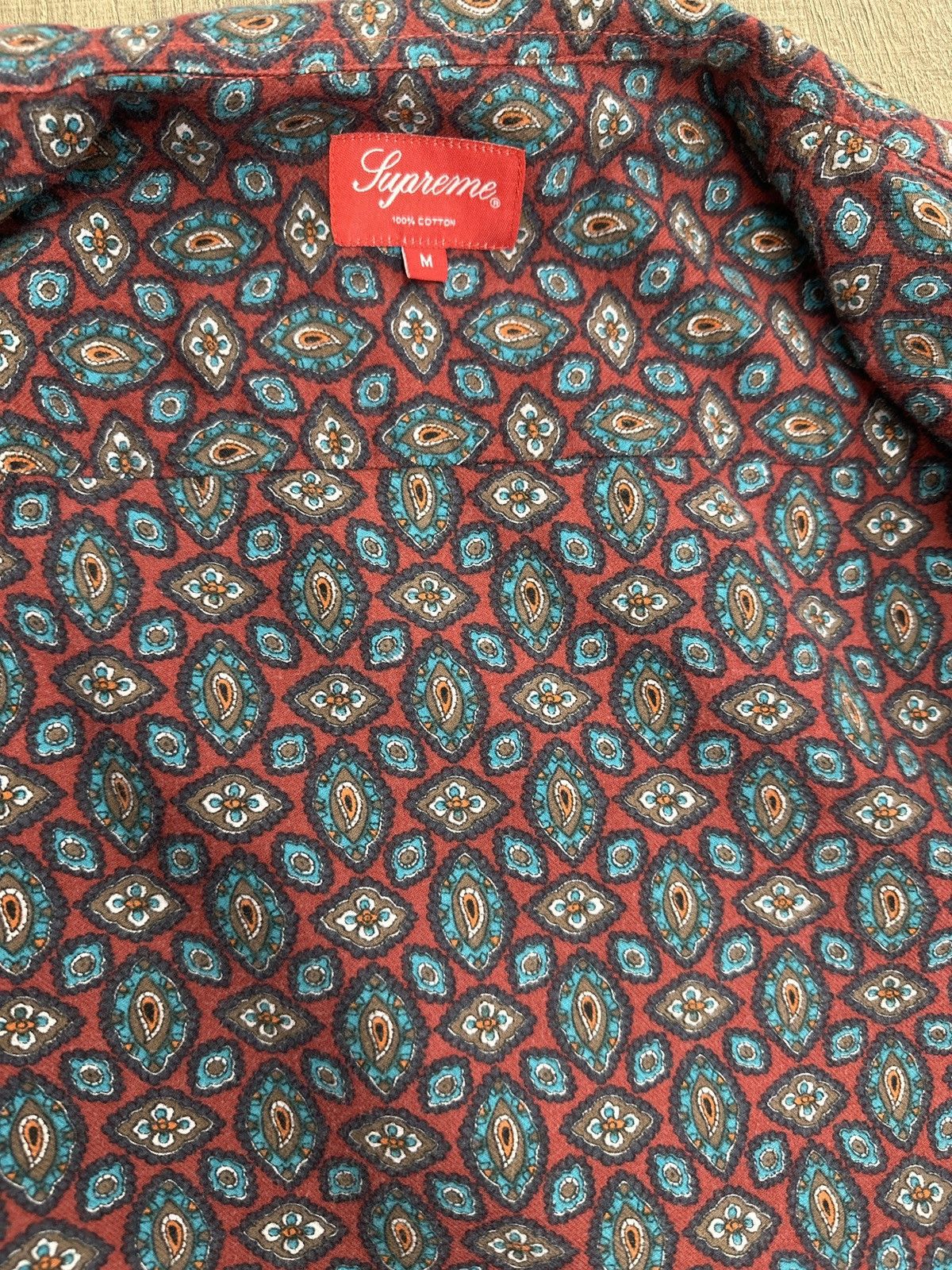Supreme Supreme button up shirt FW15 Twil Paisley Size US M / EU 48-50 / 2 - 2 Thumbnail