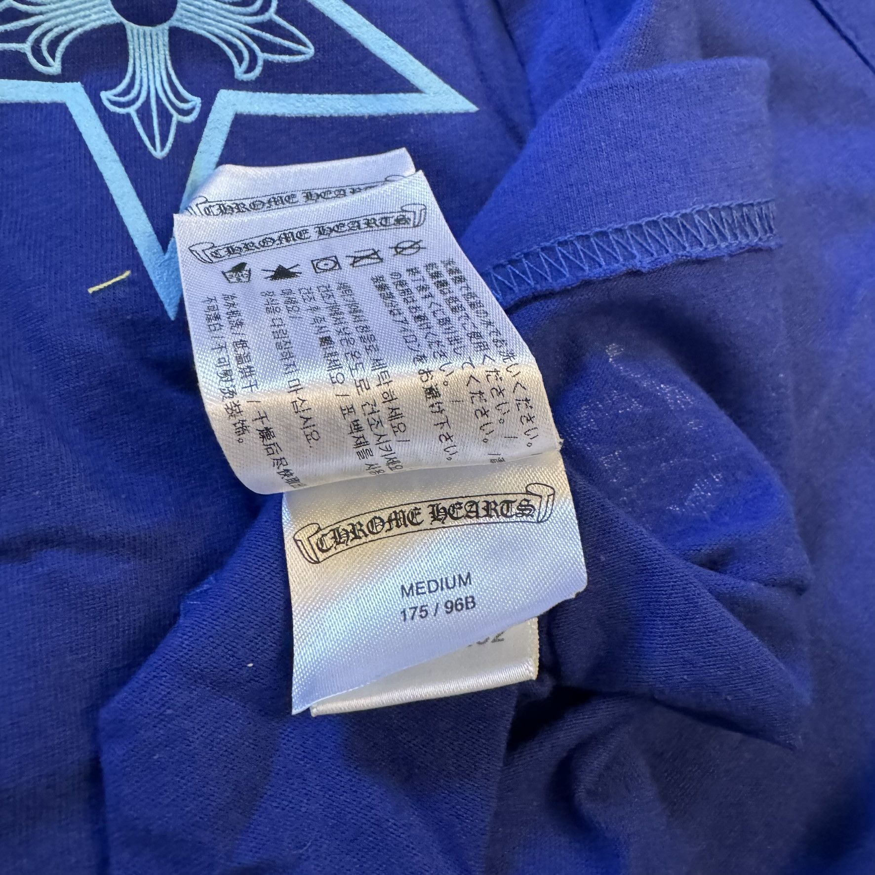 Chrome Hearts Chrome hearts star lapis blue pocket long sleeve tee LS Size US M / EU 48-50 / 2 - 8 Thumbnail