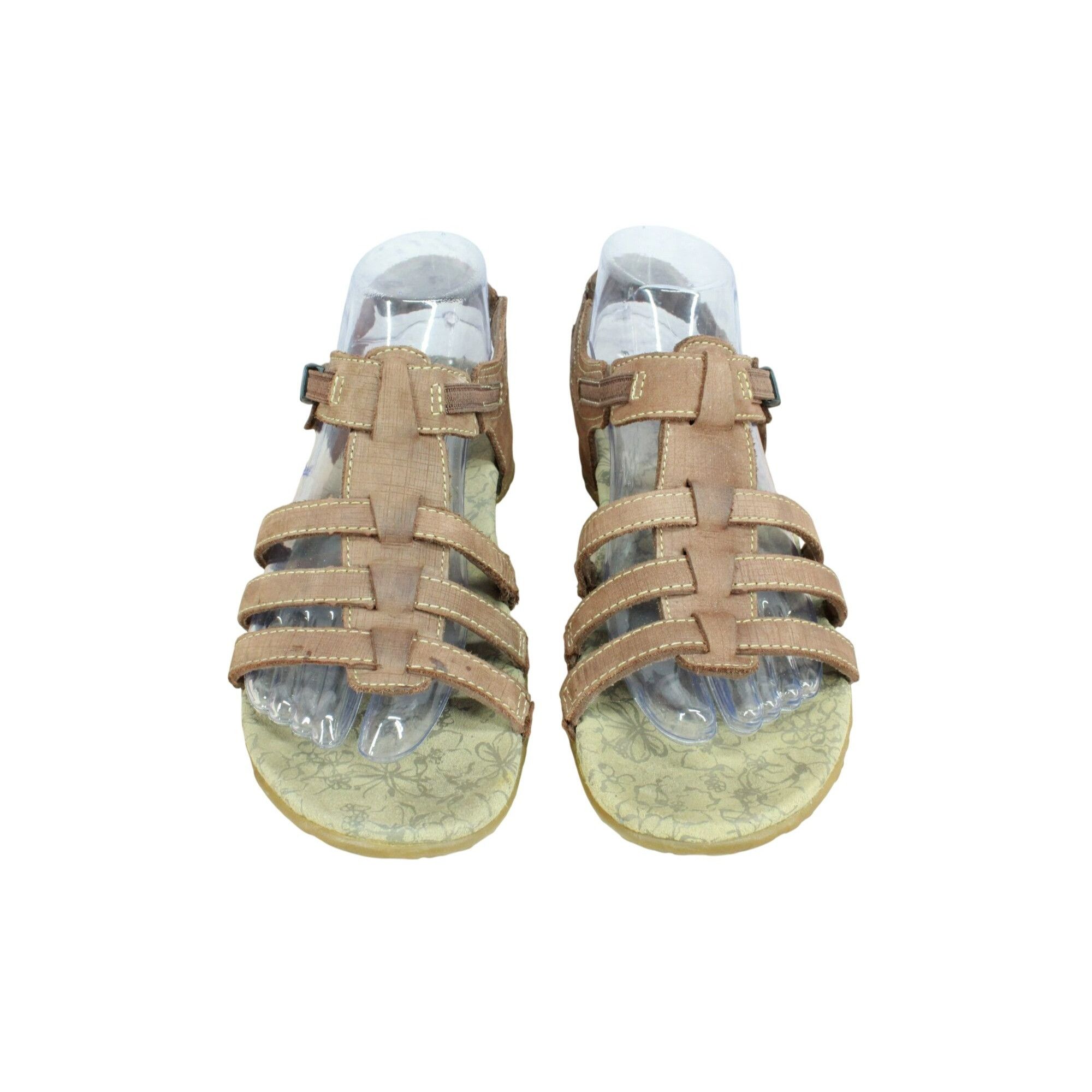 L.L. Bean × Leather LL Bean Leather Slingback Strappy Buckle Casual Sandals Size US 8 / IT 38 - 5 Thumbnail