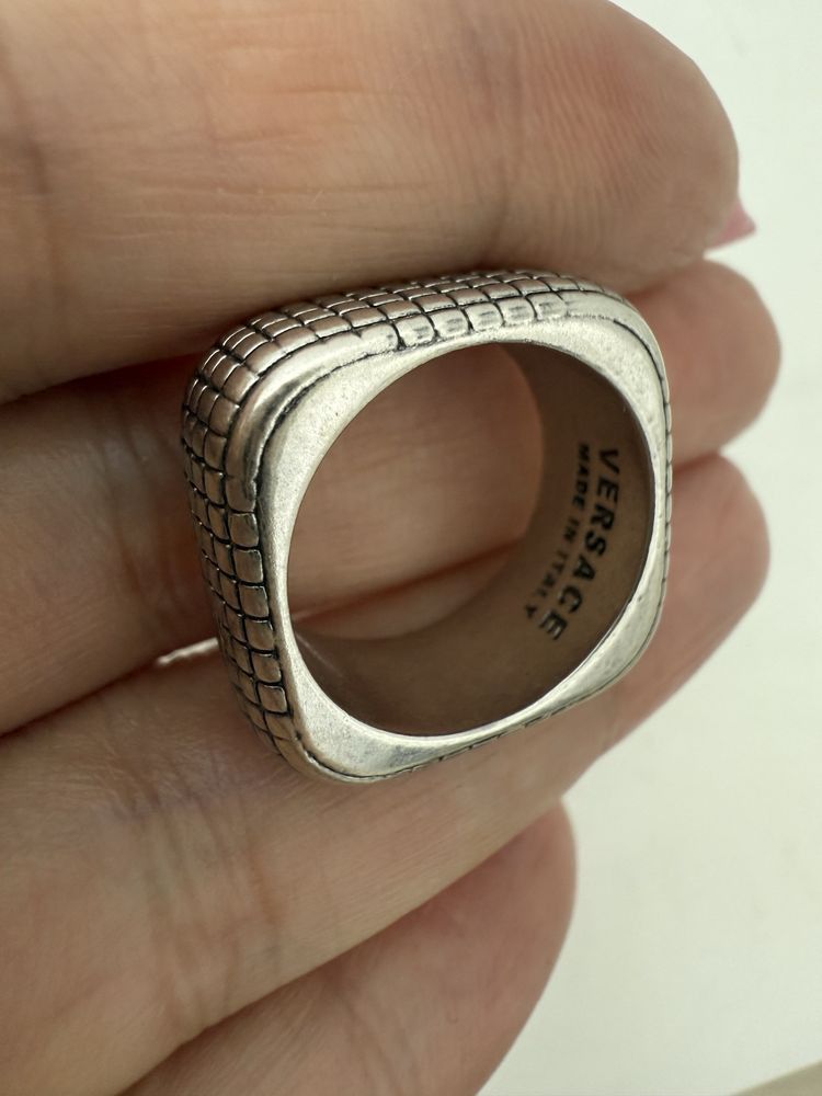 Versace Vintage Versace Silver Jewelry Dylos Ring sz. 16 Size ONE SIZE - 5 Thumbnail