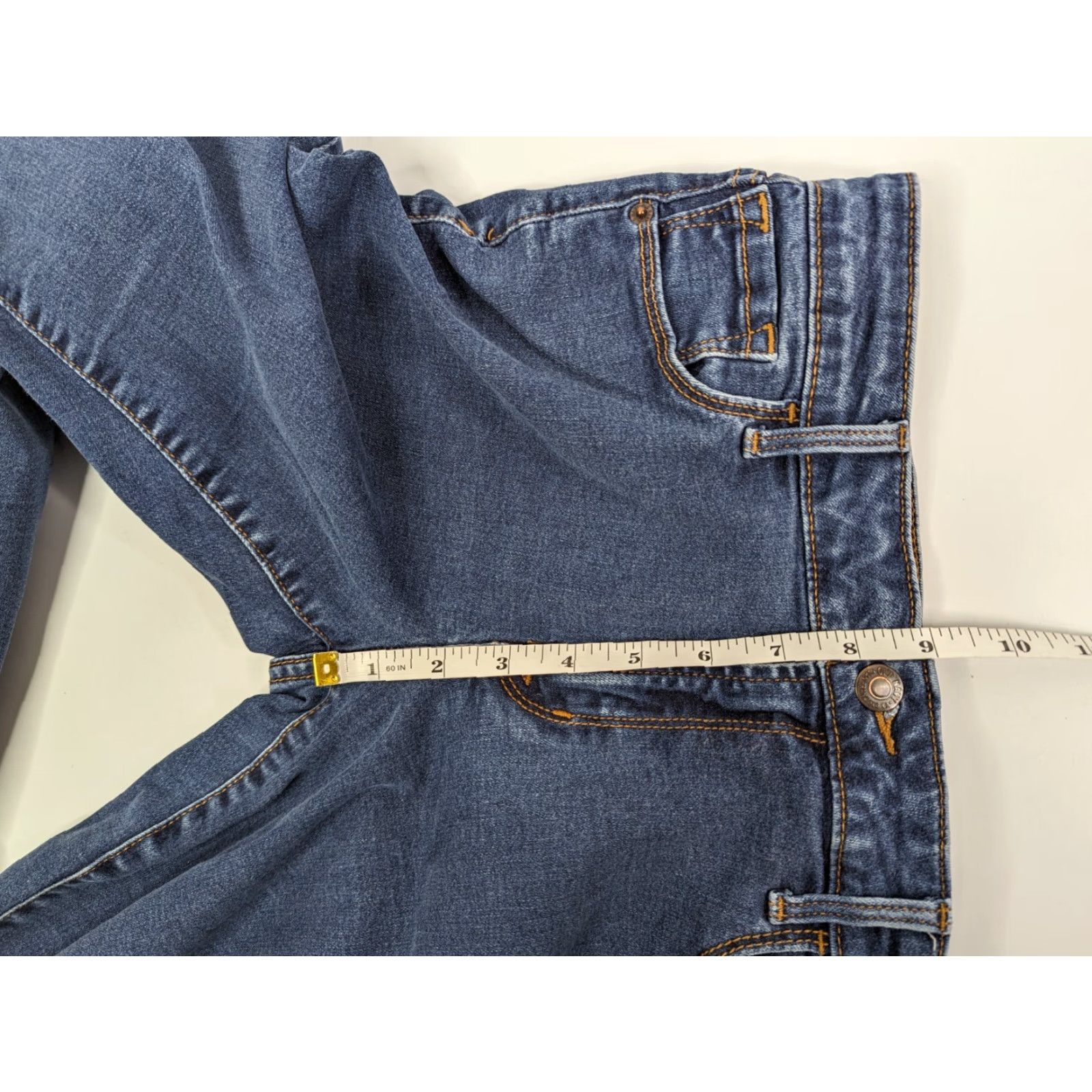 Old Navy Old Navy Rockstar Super Skinny Jeans - Dark Wash Stretch Women's 10 Jeans Size 32" / US 10 / IT 46 - 7 Thumbnail