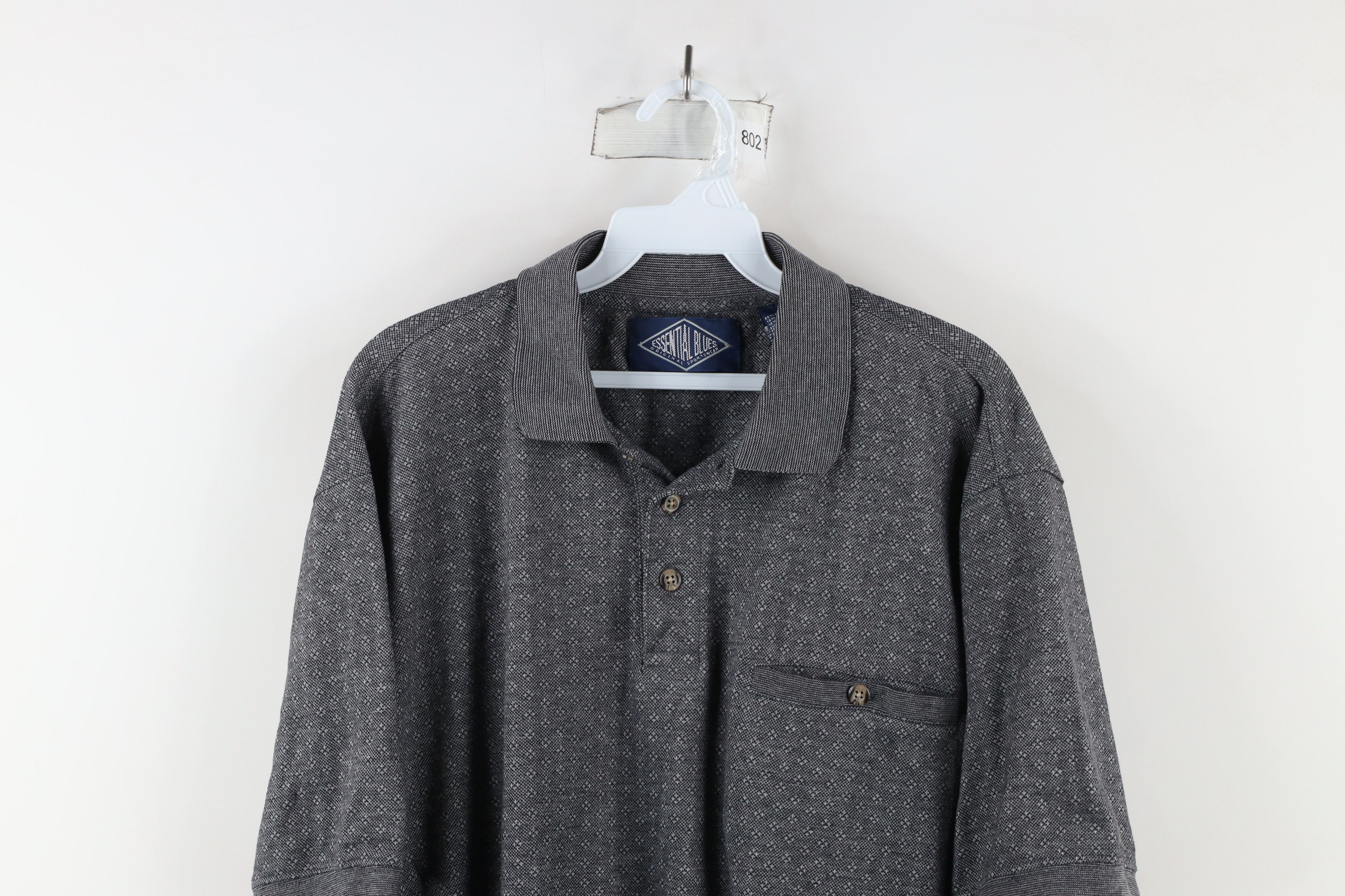 Other Vintage 90s Streetwear Knit Collared Pullover Polo Shirt Size US L / EU 52-54 / 3 - 2 Thumbnail