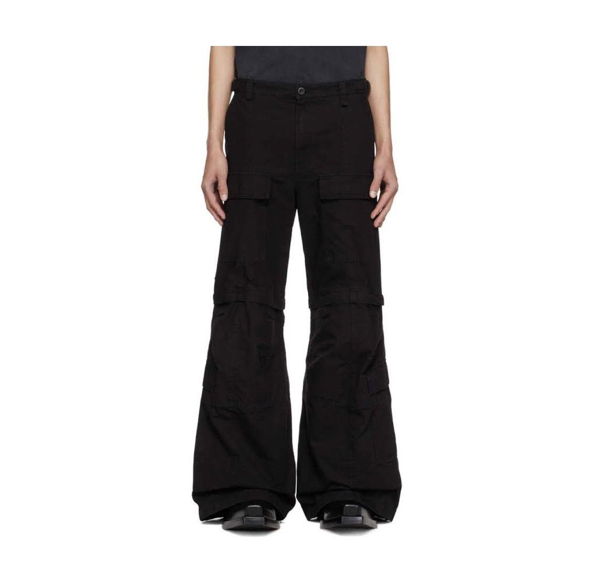 Balenciaga [M] 2190$ Winter23 Runway flared cargo pants Size US 34 / EU 50 - 3 Thumbnail