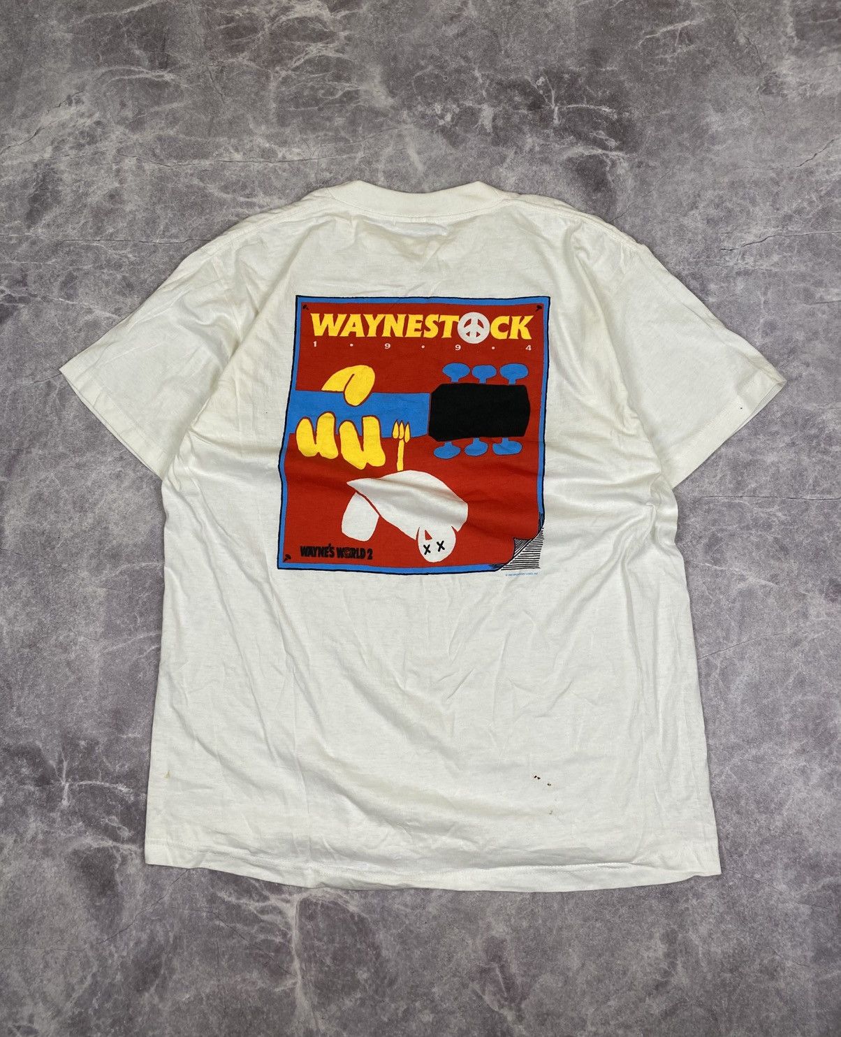 Vintage 🍀Free Shipping☘️ Wayne’s World 2 Waynestock T-shirt 1993 Size US L / EU 52-54 / 3 - 1 Thumbnail