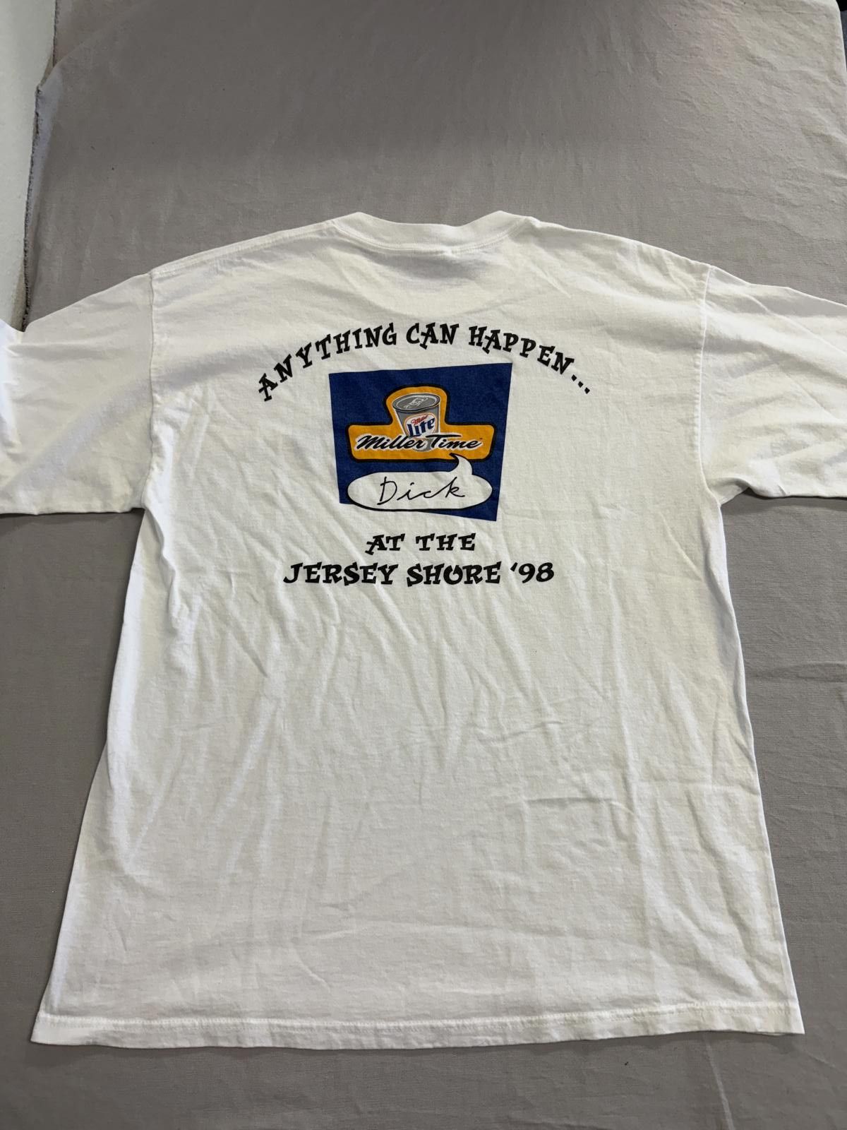 Gildan Vintagae Beer Miller Time Dick T-shirt Jersey Shore 1998 XL Size US XL / EU 56 / 4 - 1 Thumbnail