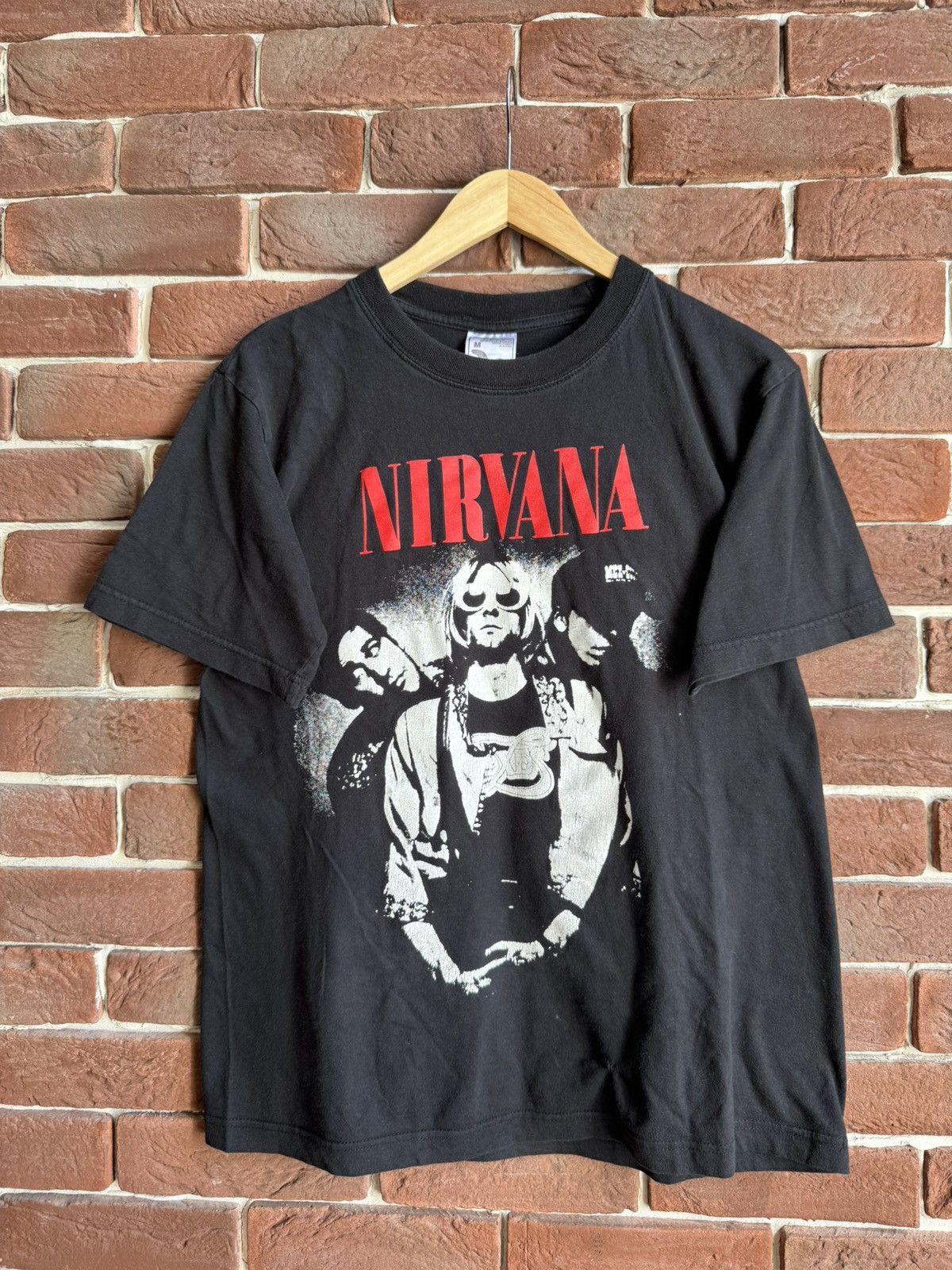 Vintage 90s Nirvana Kurt Cobain Grunge Band Tshirt Grail M