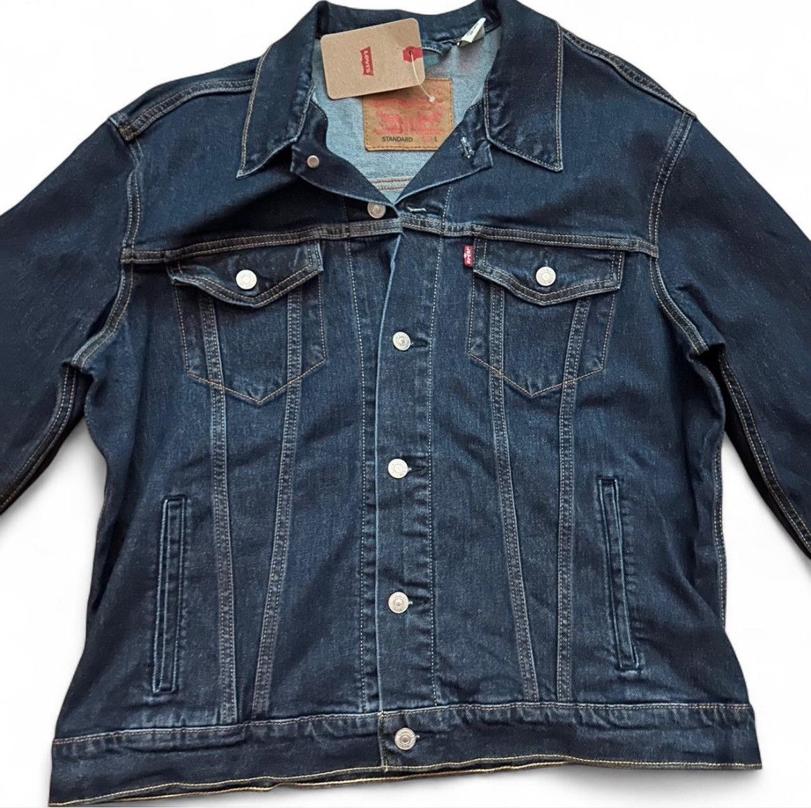 Levi's Authentic Levi’s denim trucker jacket L Size US L / EU 52-54 / 3 - 3 Thumbnail