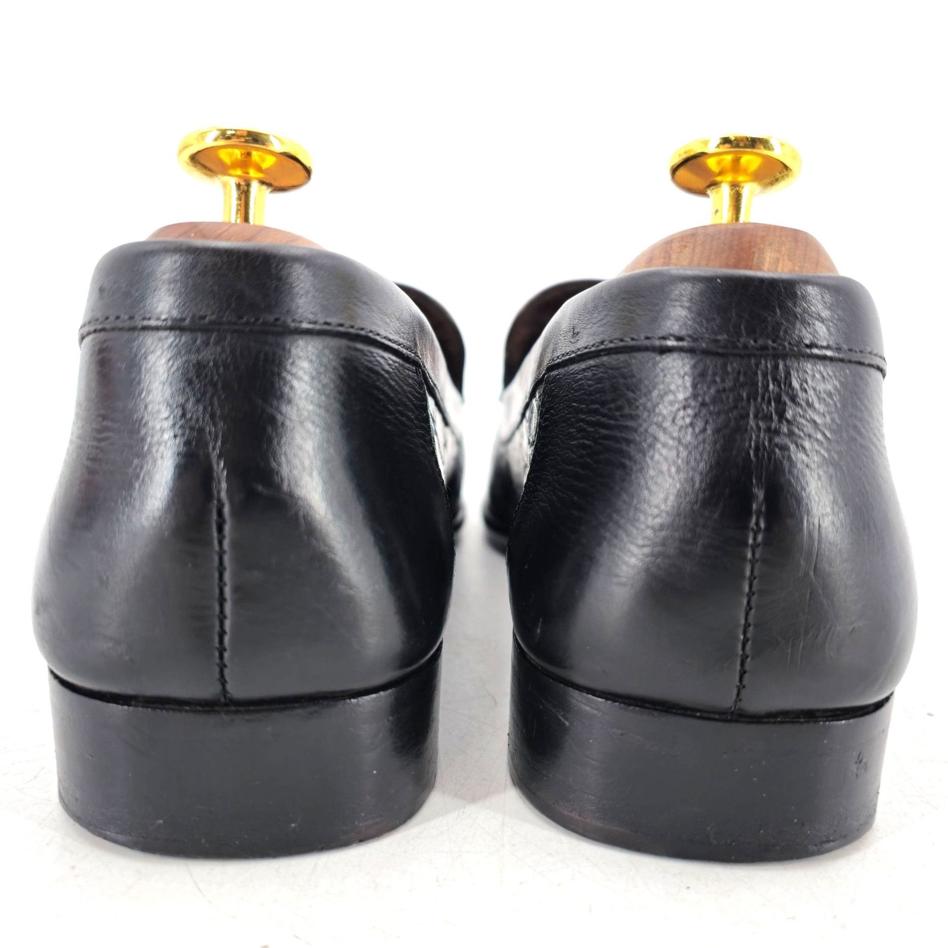 Bragano × Cole Haan Vintage Bragano Exotic Crocodile Italy Men 9.5 Black Leather Size US 9.5 / EU 42-43 - 8 Thumbnail