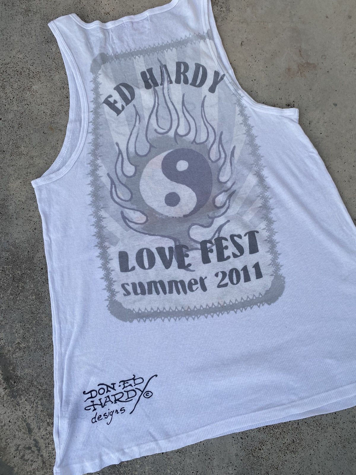 Ed Hardy Vintage Y2K Ed Hardy “Brave Hearts Stay True” Skull Tees Size US M / EU 48-50 / 2 - 5 Thumbnail
