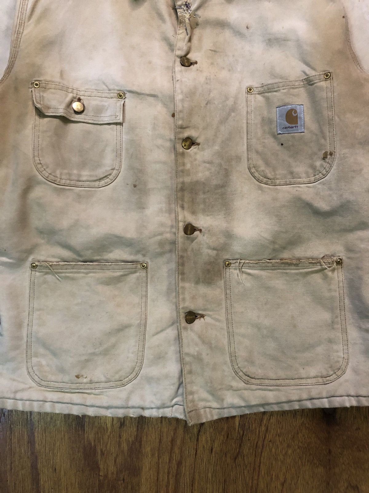 Carhartt Vintage Distressed Carhartt Detroit Jacket Size US L / EU 52-54 / 3 - 5 Thumbnail