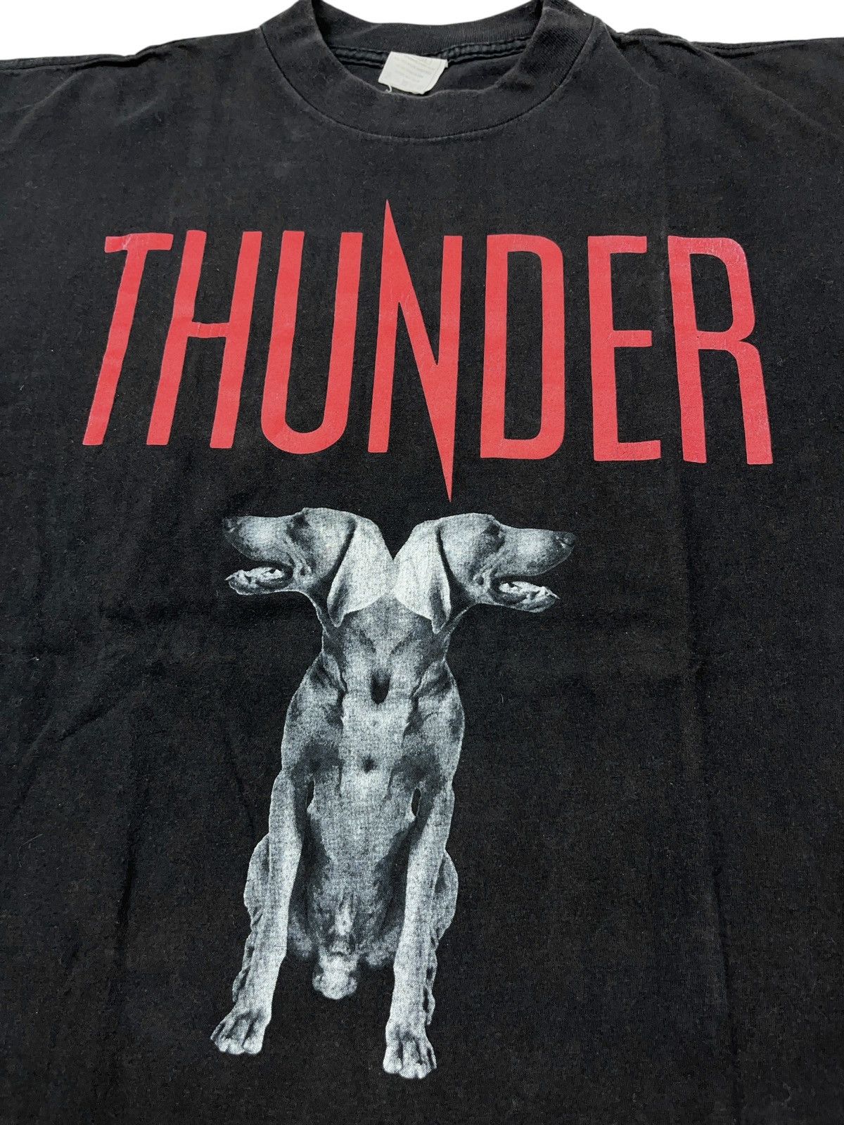 Band Tees × Vintage Vintage Thunder 1992-93 Laughing All Over The World T-shirt Size US XL / EU 56 / 4 - 4 Thumbnail