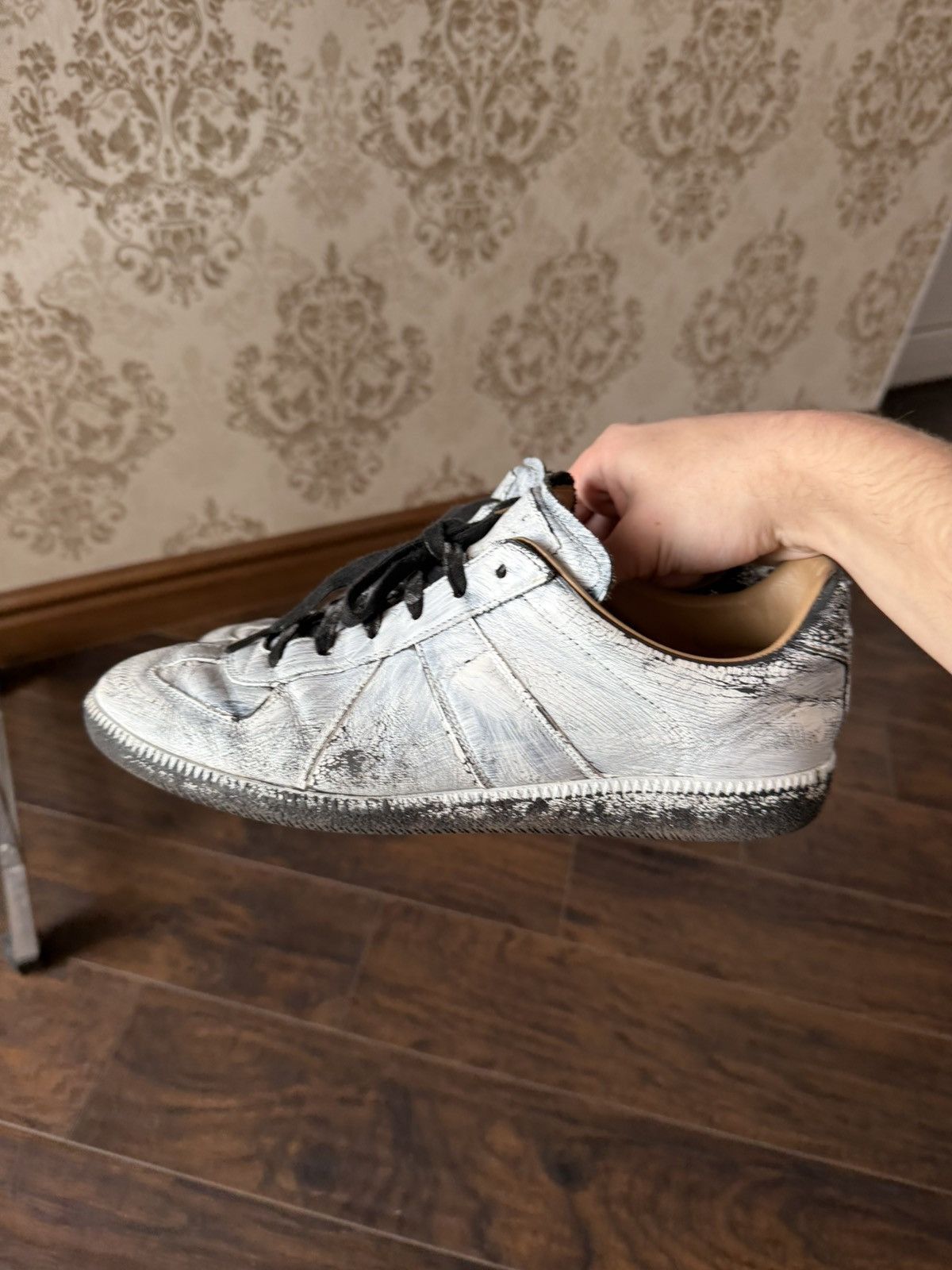 Maison Margiela Maison Margiela White Paint Gats Size US 8.5 / EU 41-42 - 6 Thumbnail