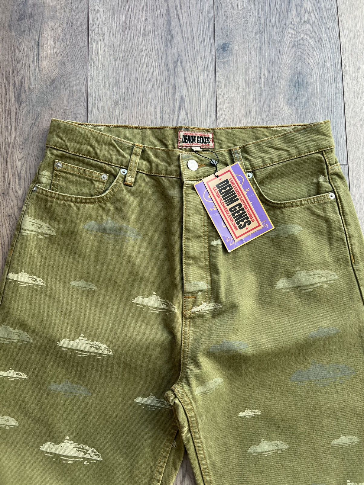 Corteiz Corteiz Alcatraz Pattern Denim Jeans “Khaki” Large Size US 34 / EU 50 - 3 Thumbnail