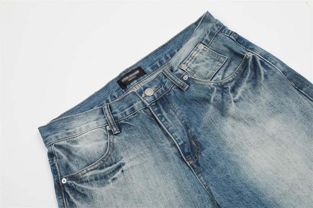 Japanese Brand × Jean Washed straight casual loose denim straight trousers Size US 34 / EU 50 - 3 Thumbnail