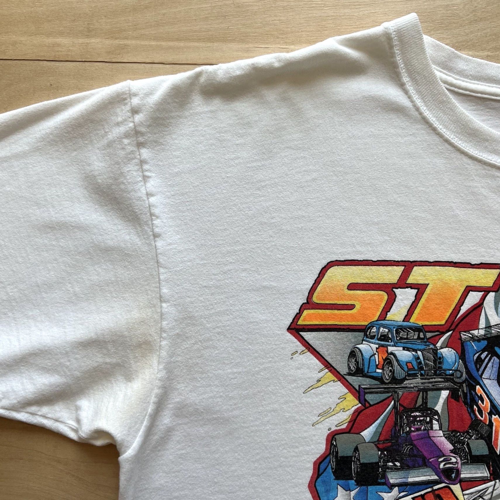 Vintage Vintage Hot Rod Shirt 2XL White Y2K Cars Drag Racing Flames Streetwear Shirts Mens Size US XXL / EU 58 / 5 - 4 Thumbnail