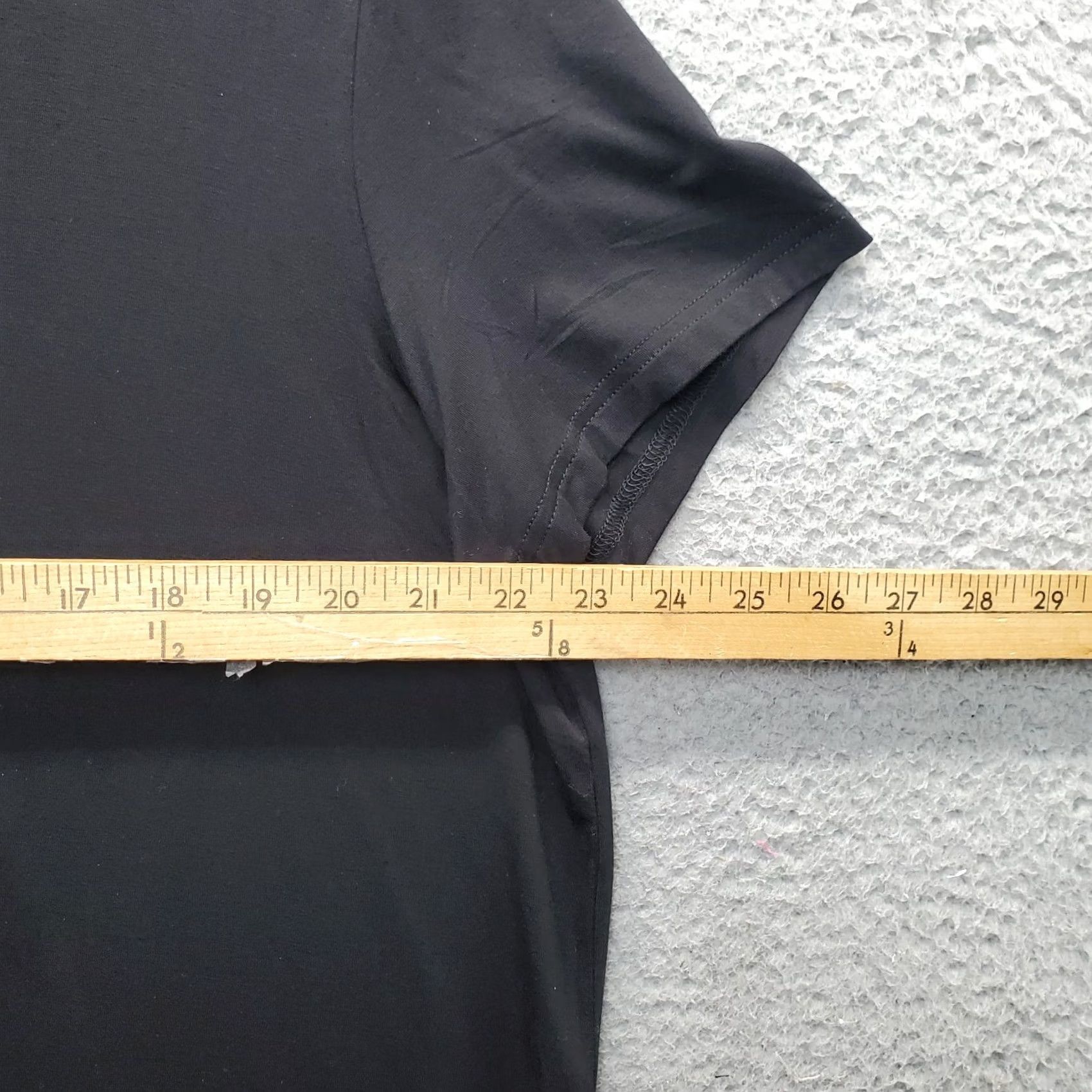 Joseph Ribkoff Joseph Ribkoff Womens Tee Shirt Black Rhinestone Logo Detail Short Sleeve XL Size XL / US 12-14 / IT 48-50 - 4 Thumbnail