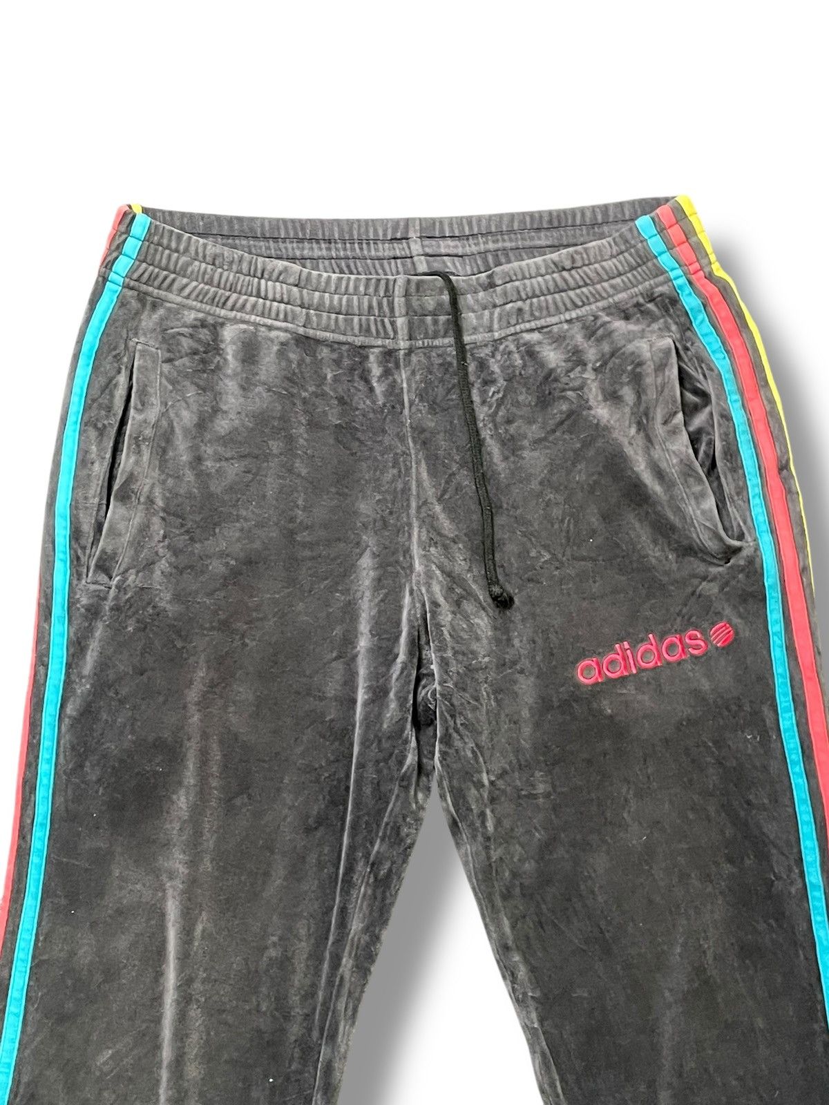 Adidas × Designer × Vintage Adidas x Vintage Velvet Track Pants (43) Size US 36 / EU 52 - 2 Thumbnail
