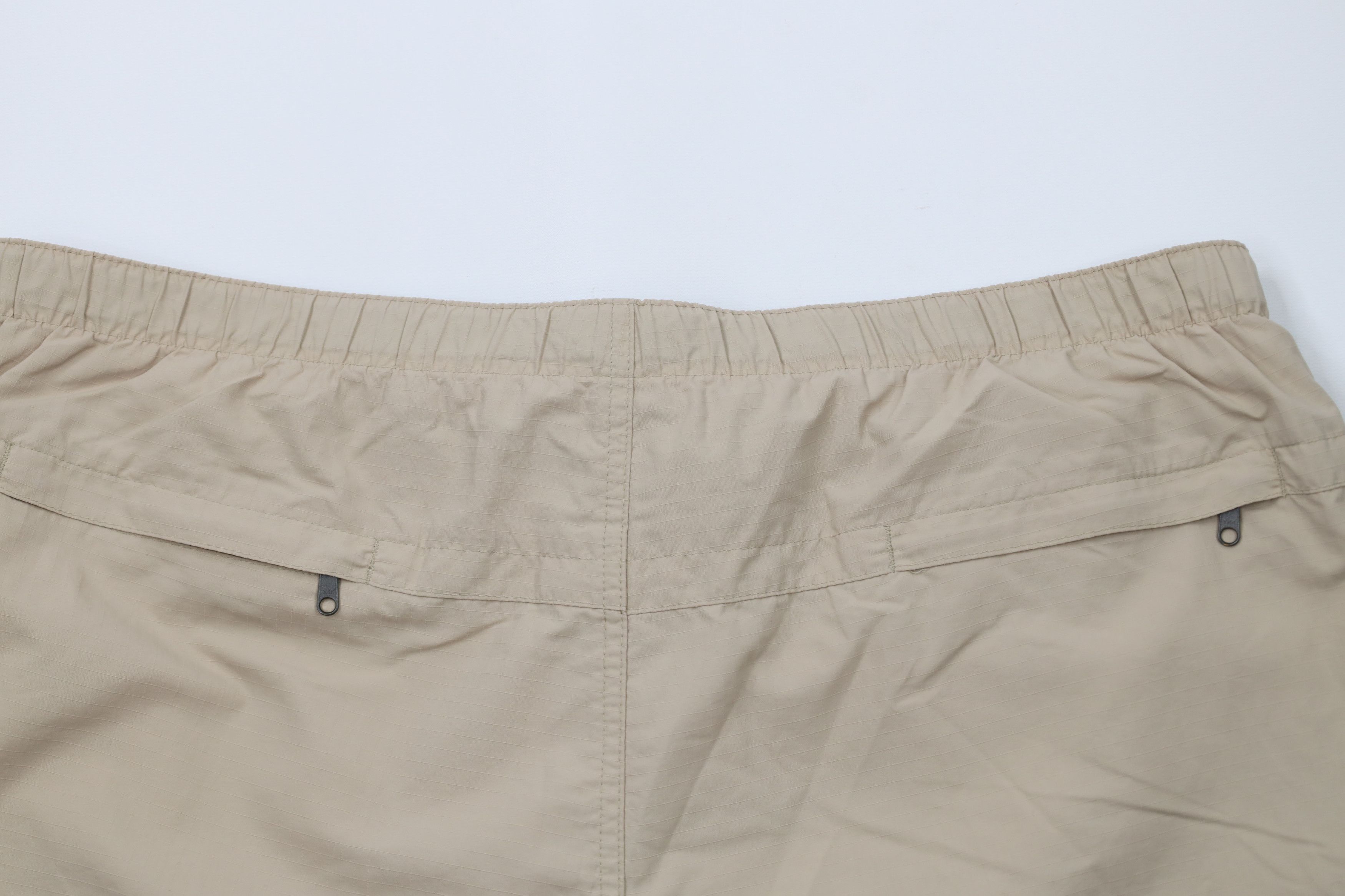 Lands' End × Vintage Vintage 90s Lands End Belted Big Pocket Lined Shorts Beige Size 38" / US 16 / IT 52 - 9 Thumbnail