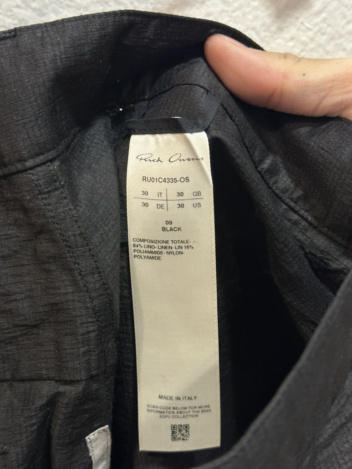 Rick Owens SS23 Bolan Bootcut Linen Pants 30 Size US 31 - 6 Thumbnail