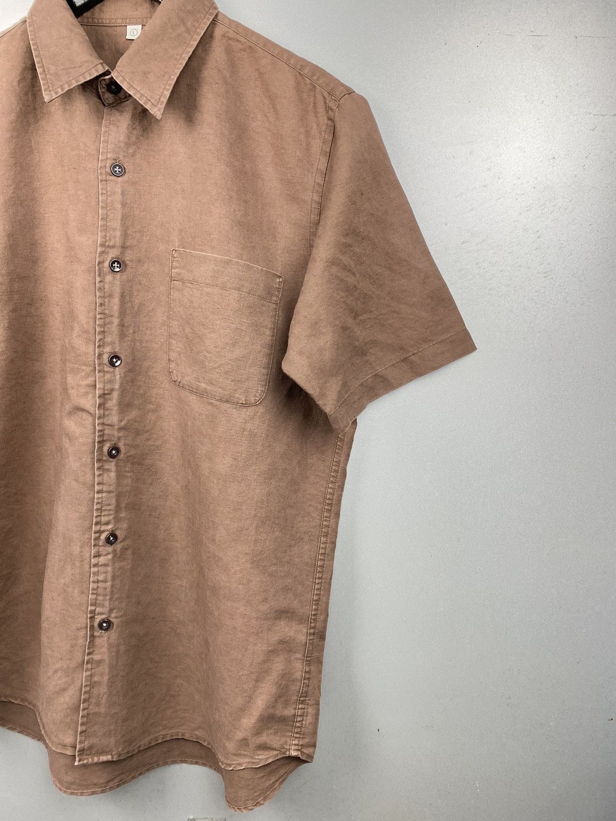 Uniqlo × Vintage Vintage Uniqlo Hemp Shirts Size US L / EU 52-54 / 3 - 3 Thumbnail