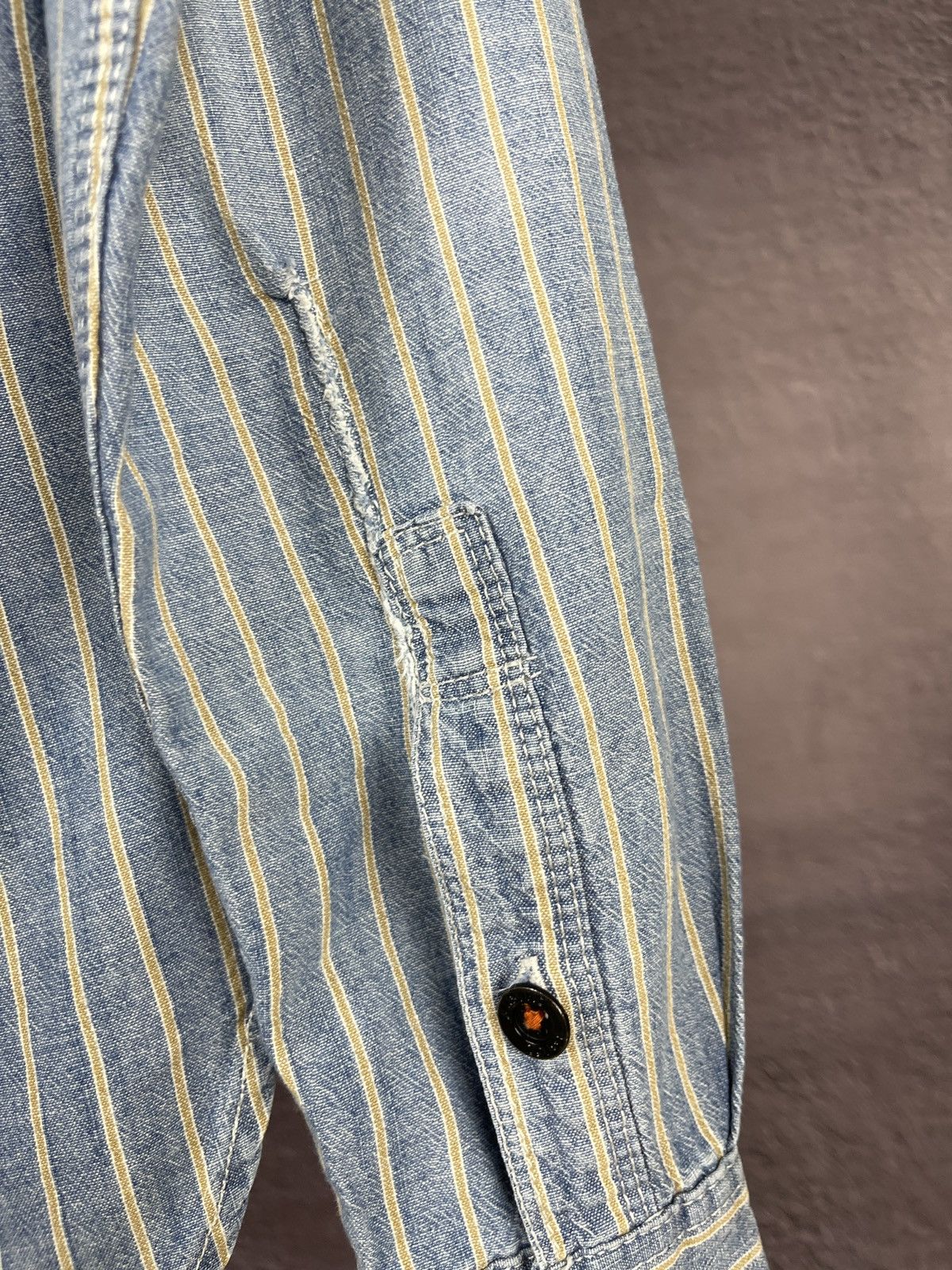 Scotch & Soda Scotch & Soda Rise’n Shine denim striped faded distressed Size US M / EU 48-50 / 2 - 16 Thumbnail