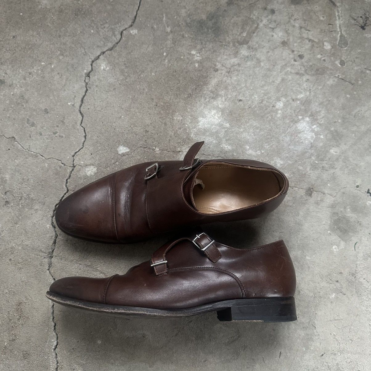 Suitsupply Suitsupply dark brown leather double monk strap Sz 10 Uk Size US 10 / EU 43 - 4 Thumbnail