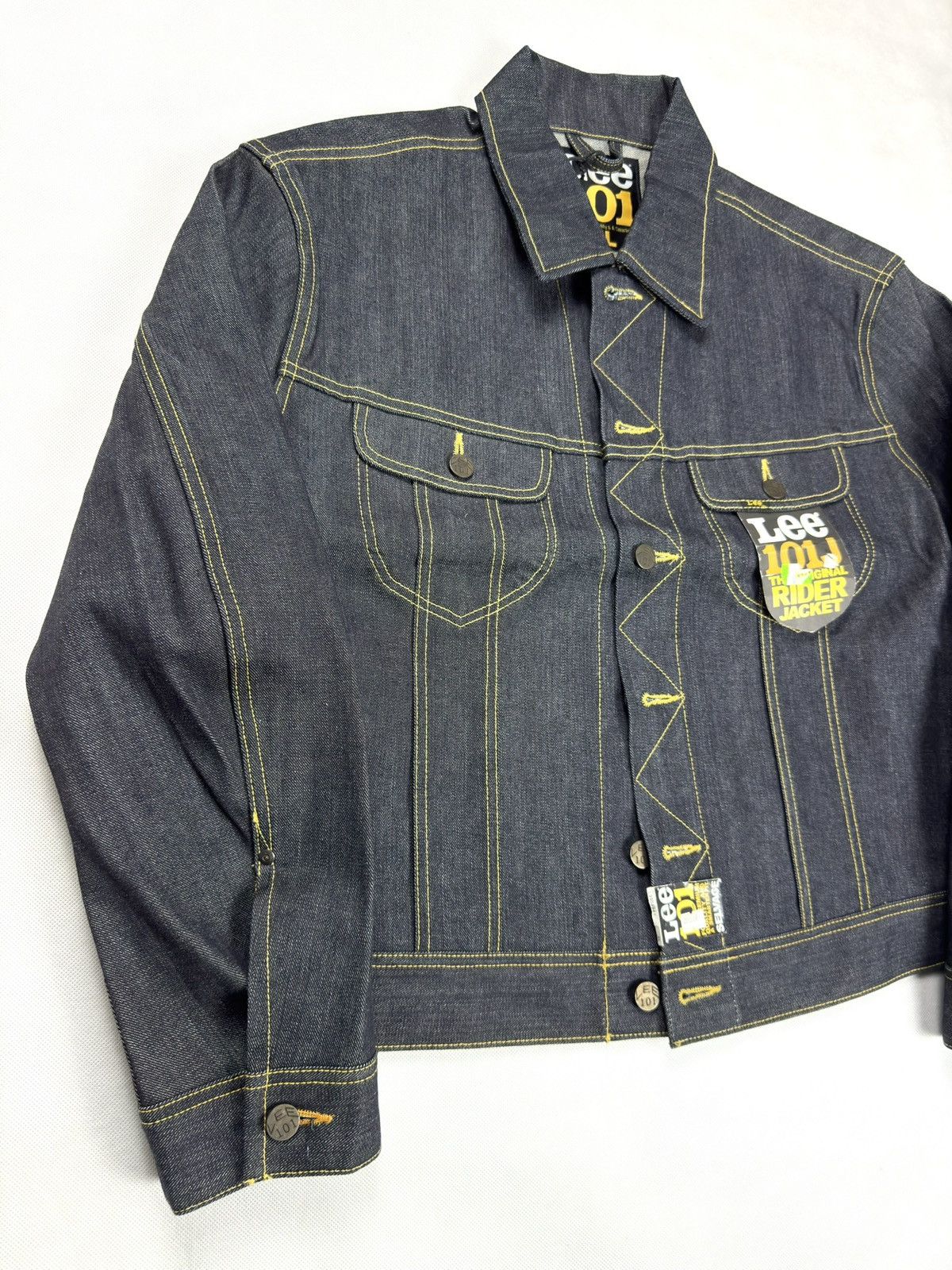 Lee Lee Riders 101J 40-50s Selvedge Denim Jacket Raw XL Size US XL / EU 56 / 4 - 3 Thumbnail