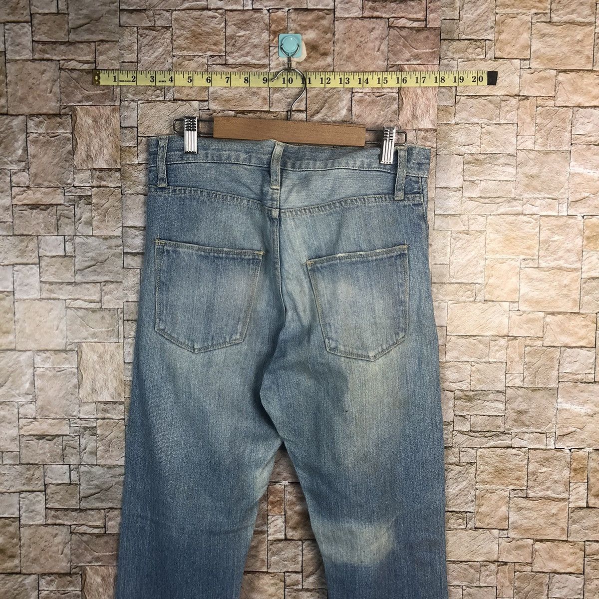 Japanese Brand Archives Blue Distressed Denim Pants #A65 Size US 30 / EU 46 - 13 Thumbnail