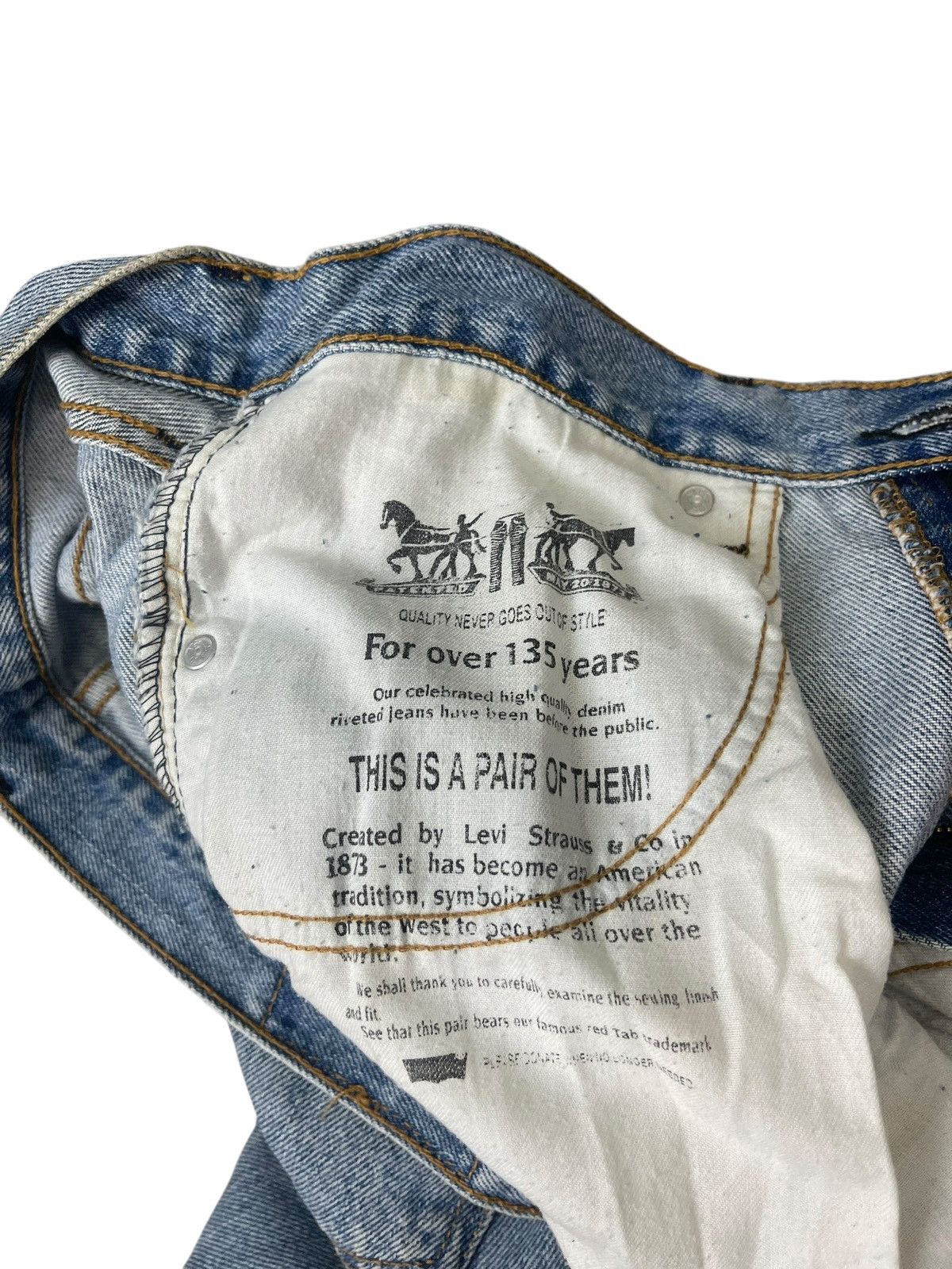 Levi's Vintage Levi’s 505 Straight Fit Jeans Faded Streetwear Size US 32 / EU 48 - 8 Thumbnail