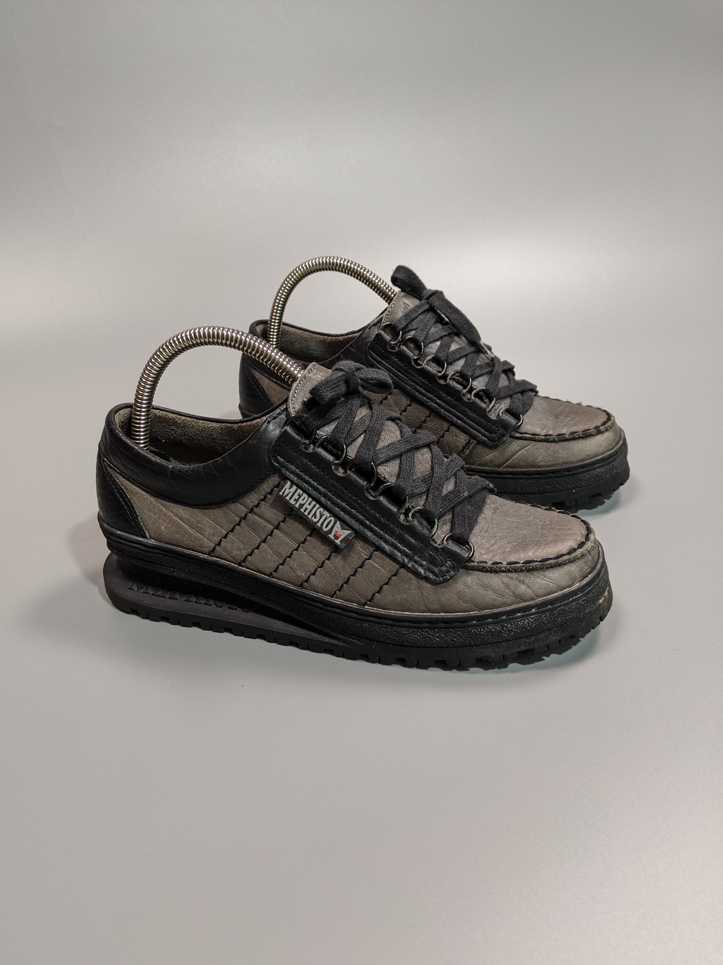 Mephisto × Vintage MEPHISTO Vintage Women's Leather Dark Gray Sneakers/Boots Size US 6.5 / IT 36.5 - 1 Thumbnail